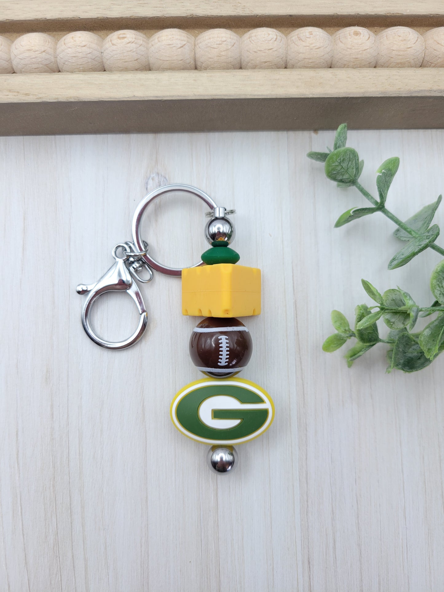 Cheesehead Keychain
