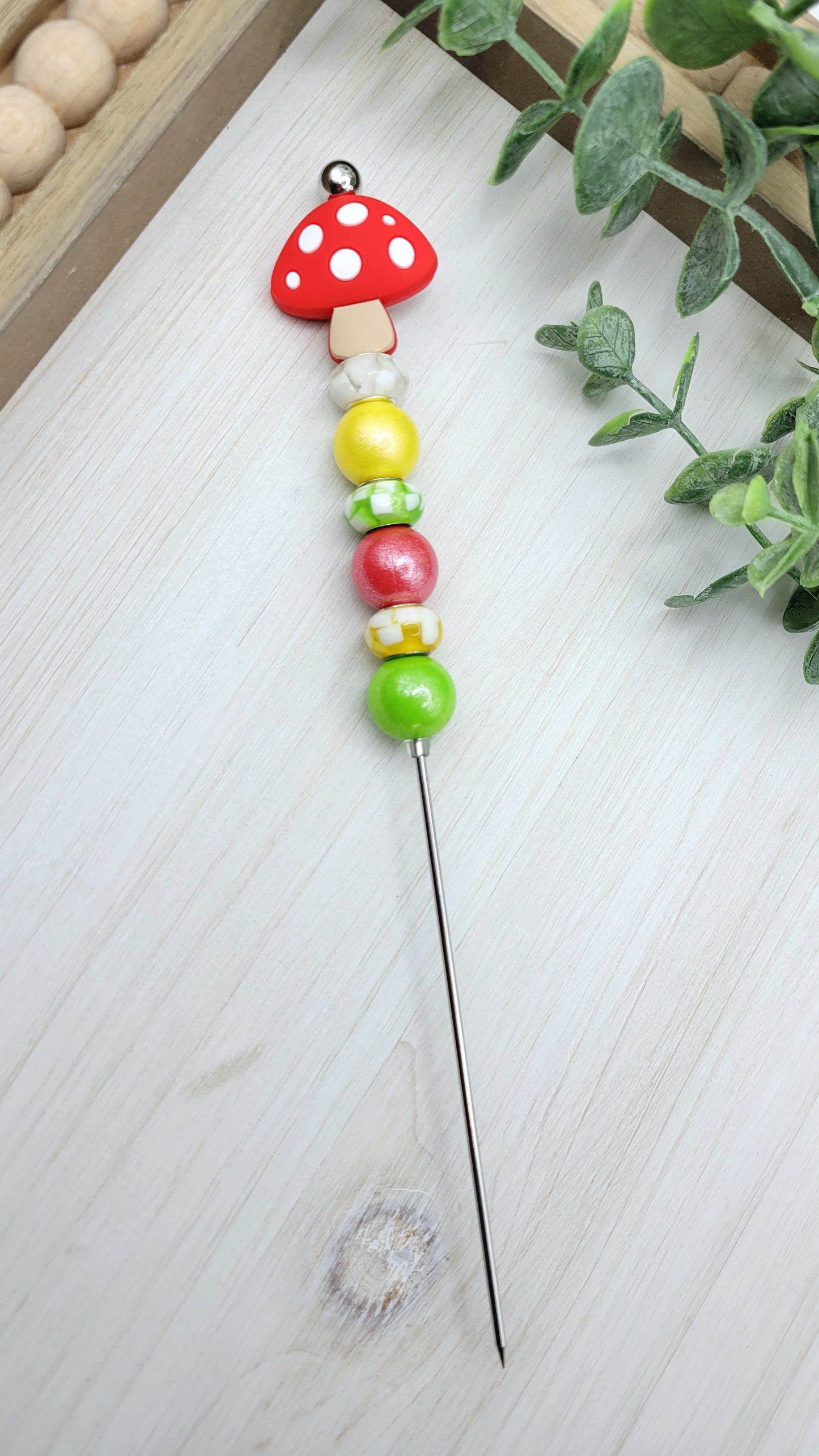 Red Mushroom Plant Stake