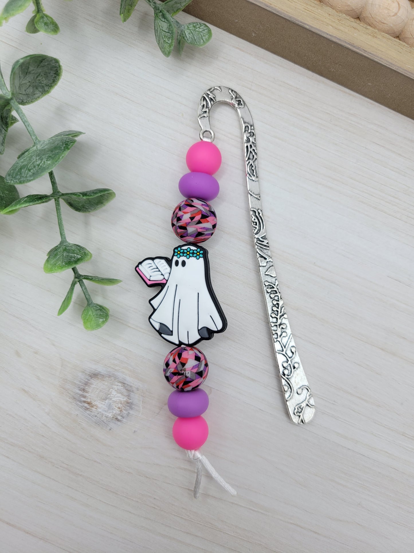 Pink Ghost Bookmark