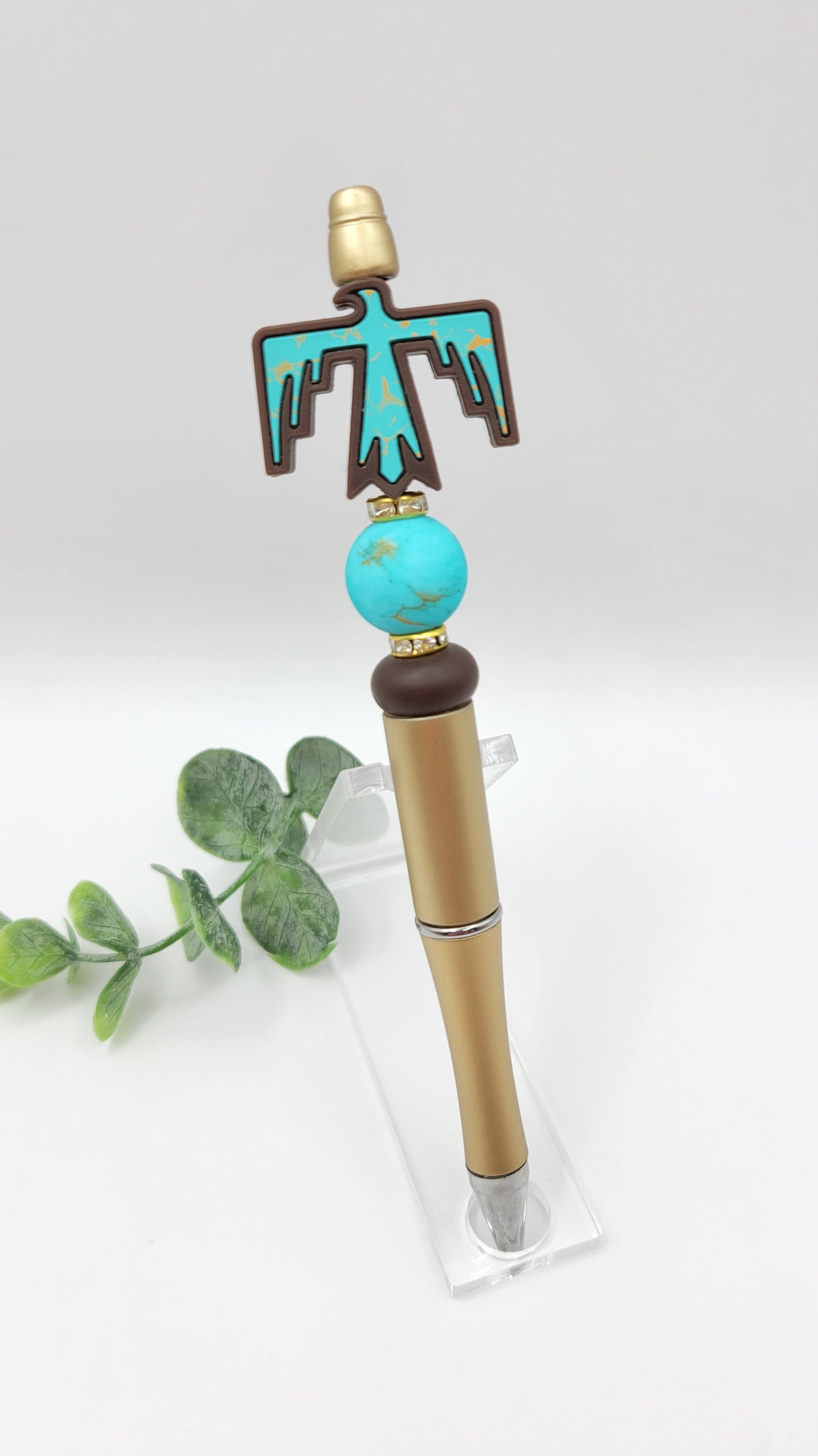 Teal Bird Pen