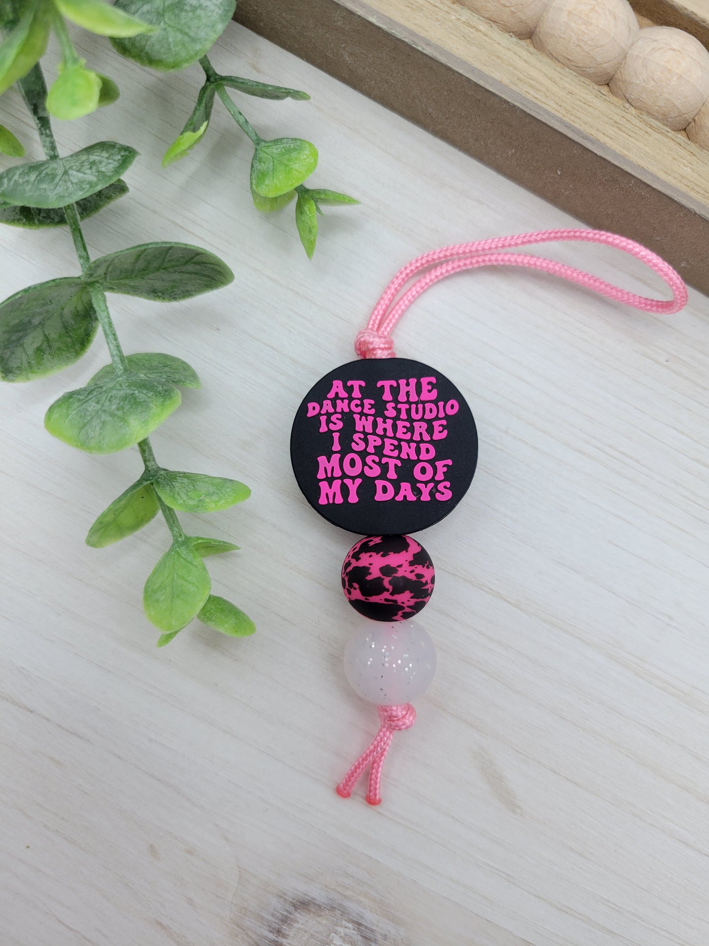 Pink Dancer Zipper Pull