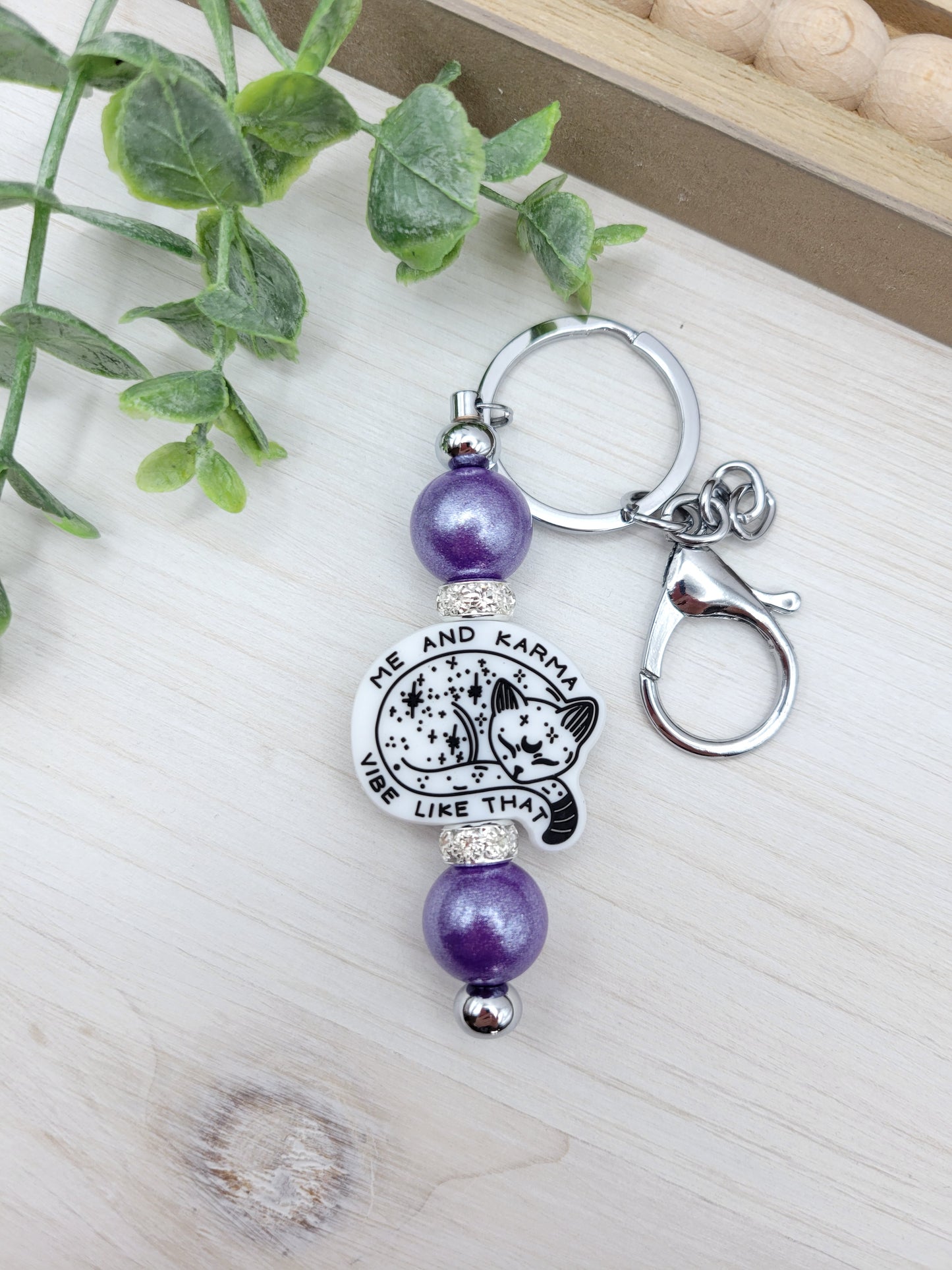 T.S. Karma Barbell Keychain