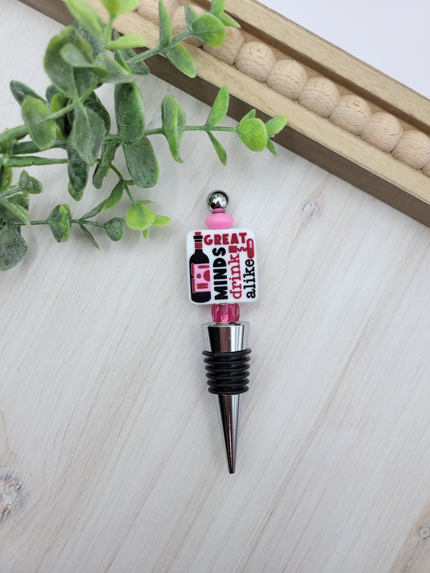 Great Minds Wine Bottle Stopper