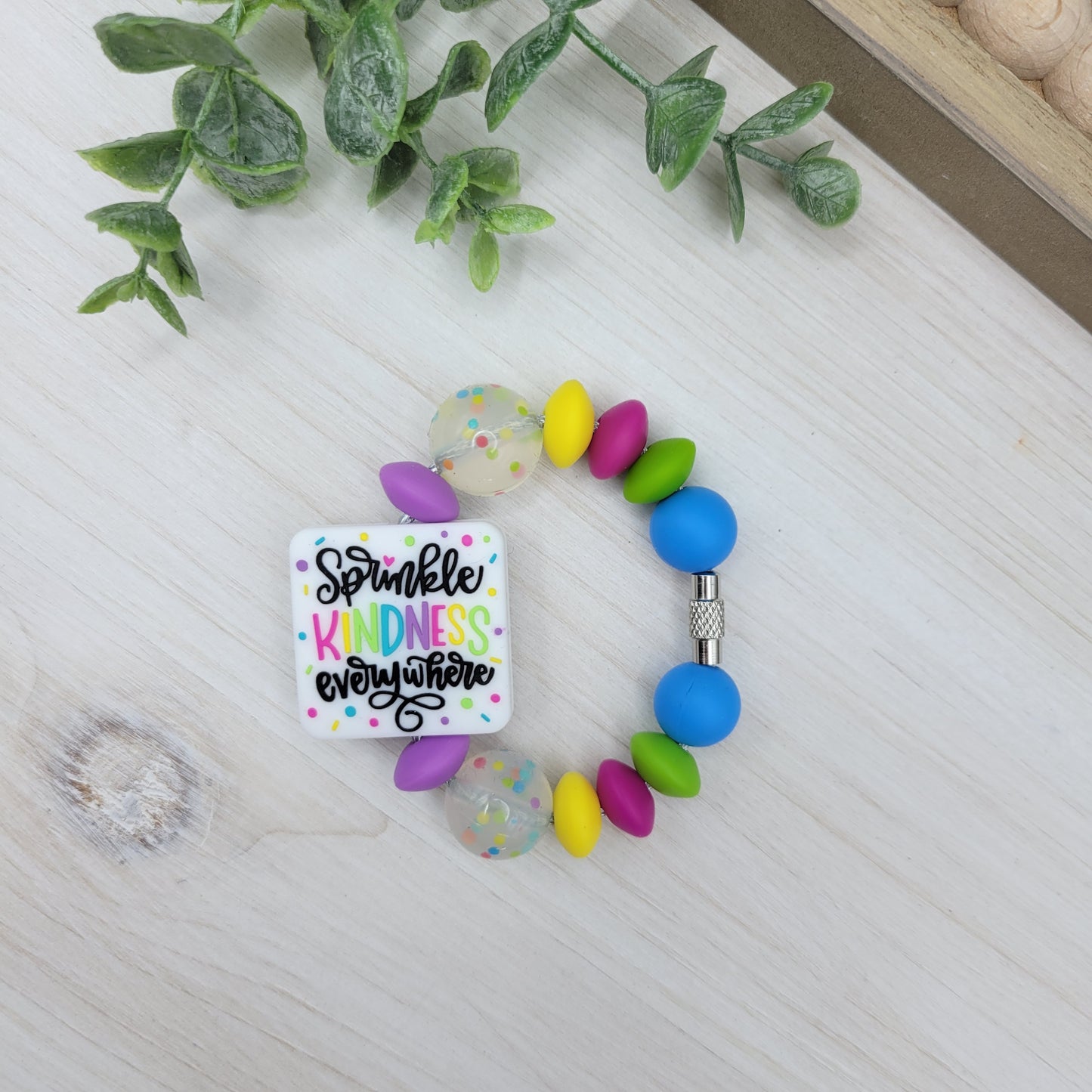 Sprinkle Kindness Tumbler Cup Handle Charm