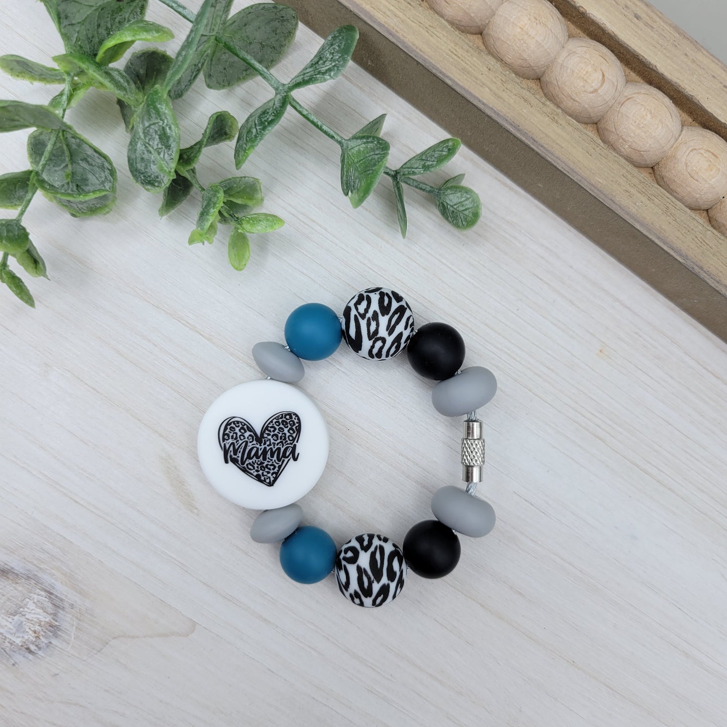 Mama Leopard Tumbler Cup Handle Charm