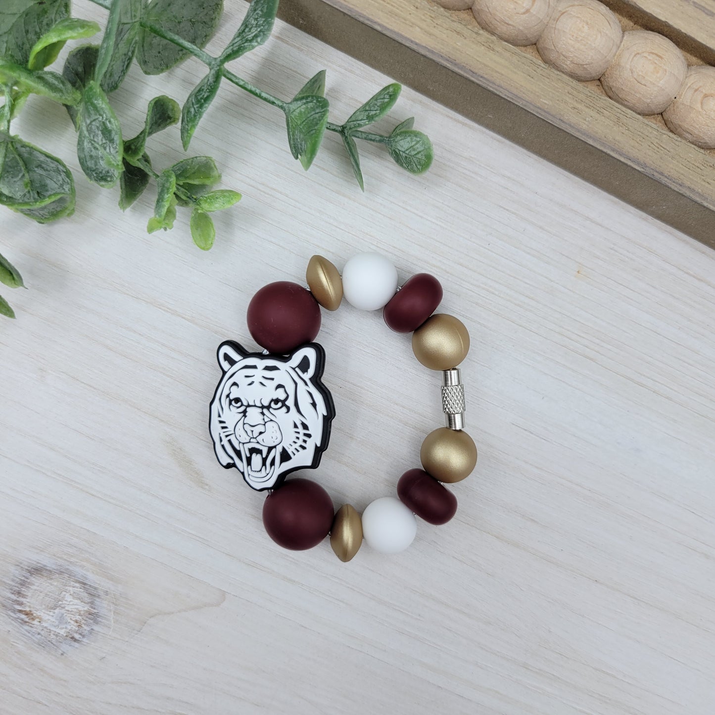 Tiger Head Tumbler Cup Handle Charm