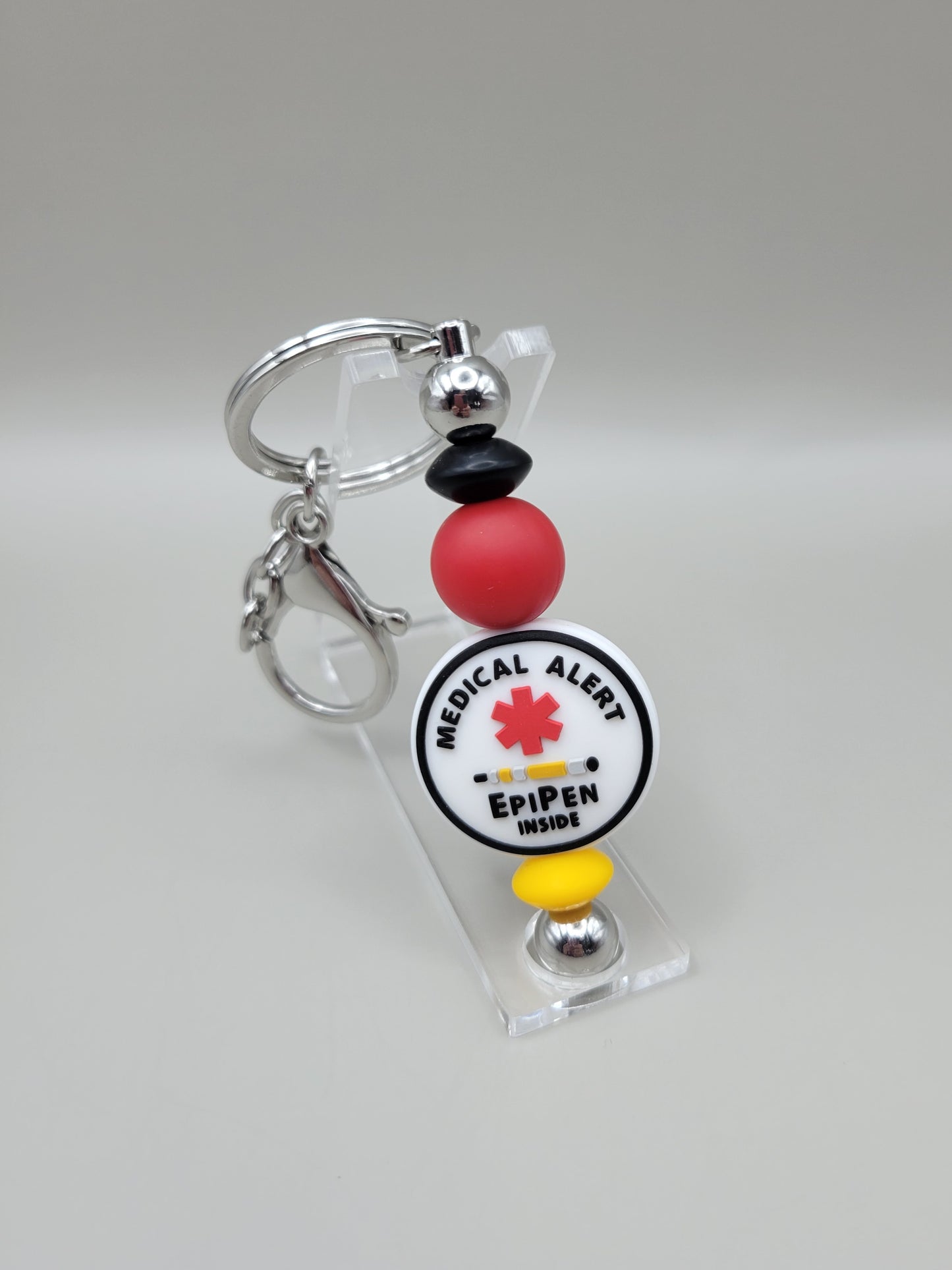 EpiPen Alert Barbell Keychain
