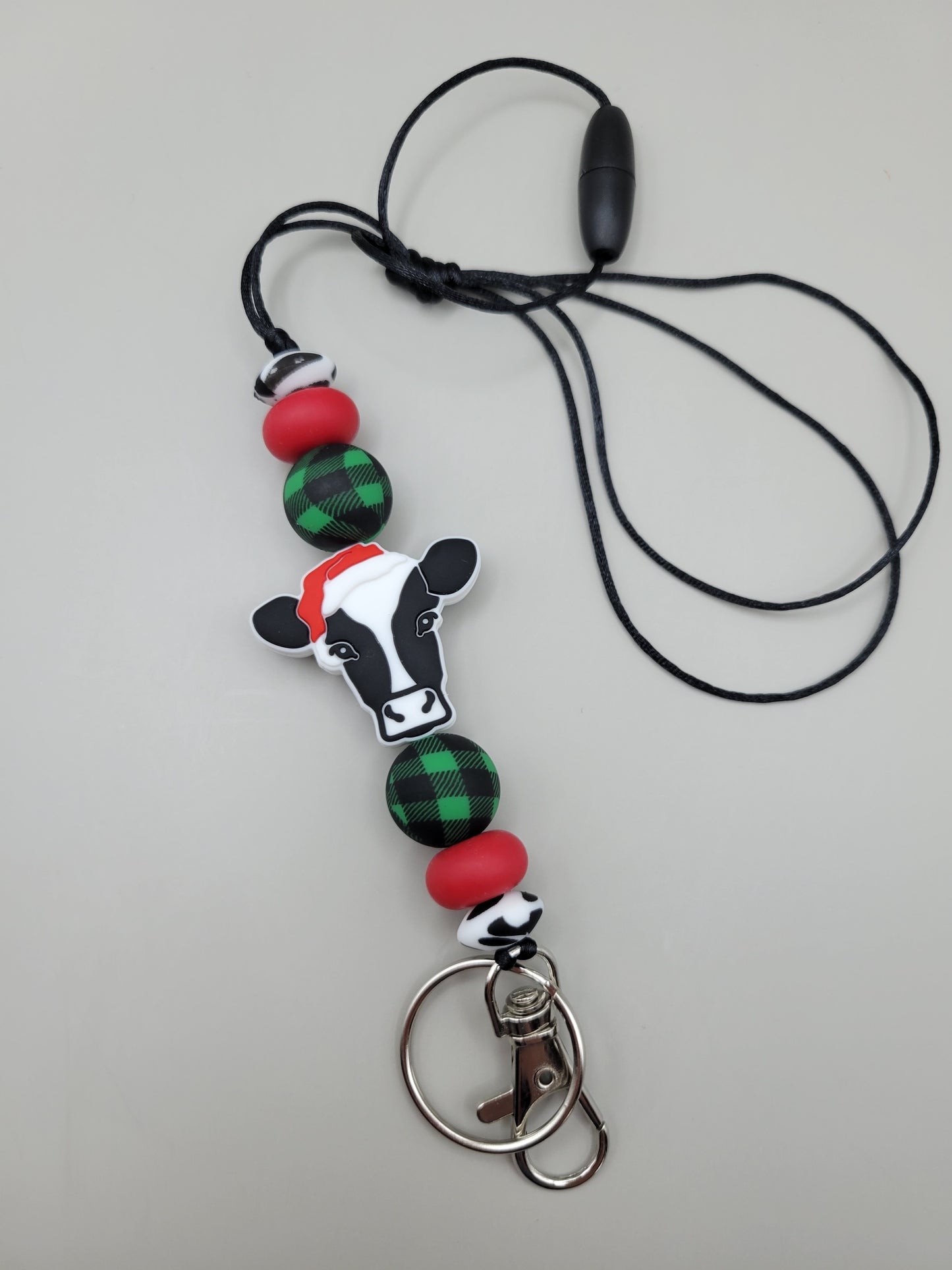 Christmas Cow Lanyard