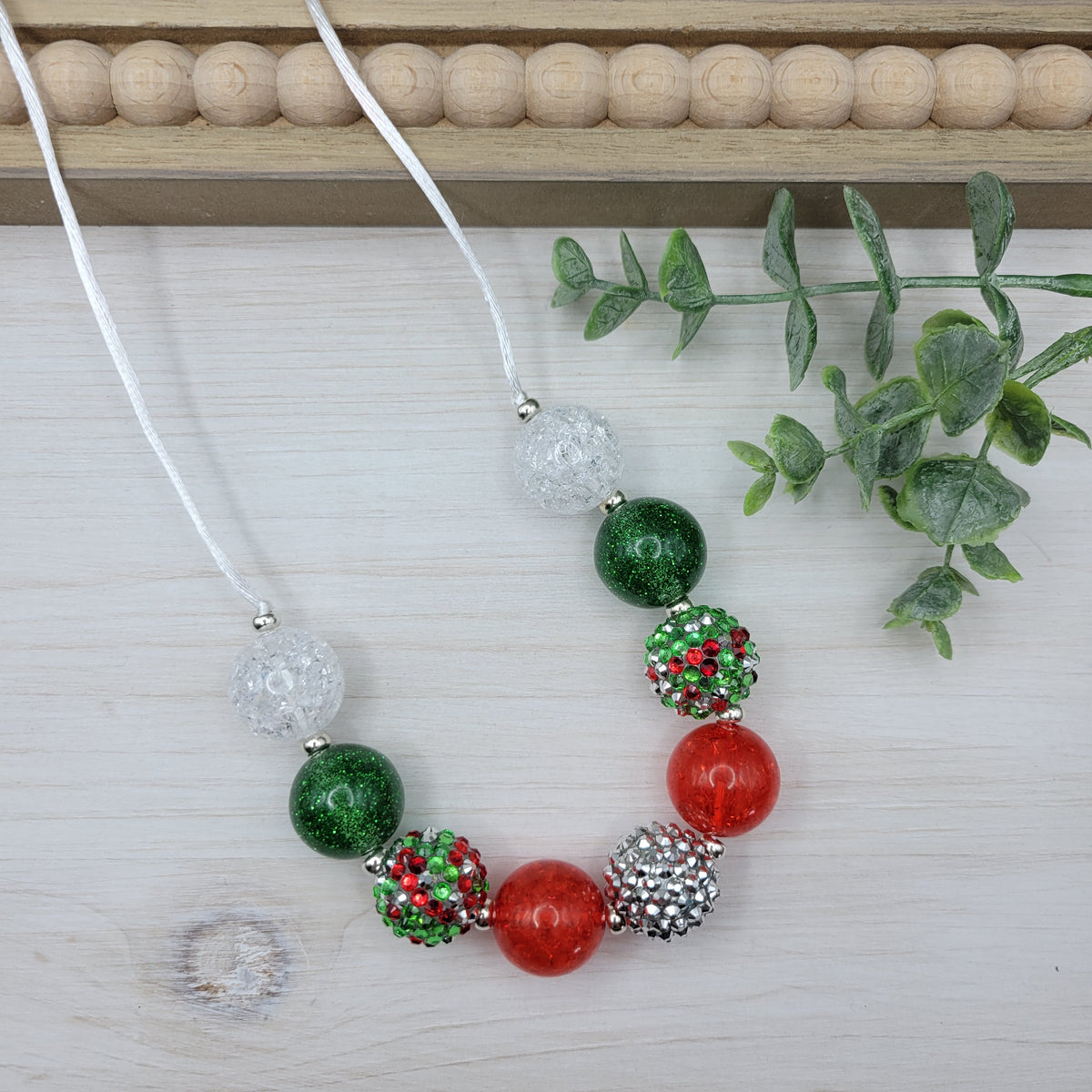 Christmas Sparkle Bubblegum Necklace (options)