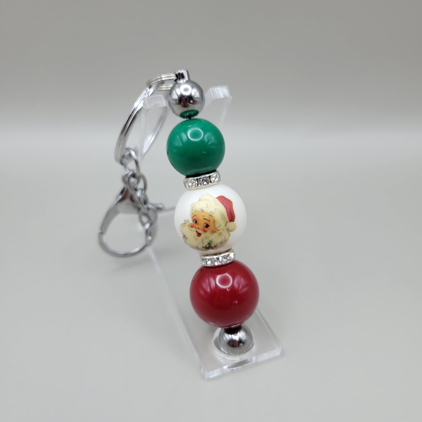 Vintage Santa Barbell Keychain (options)