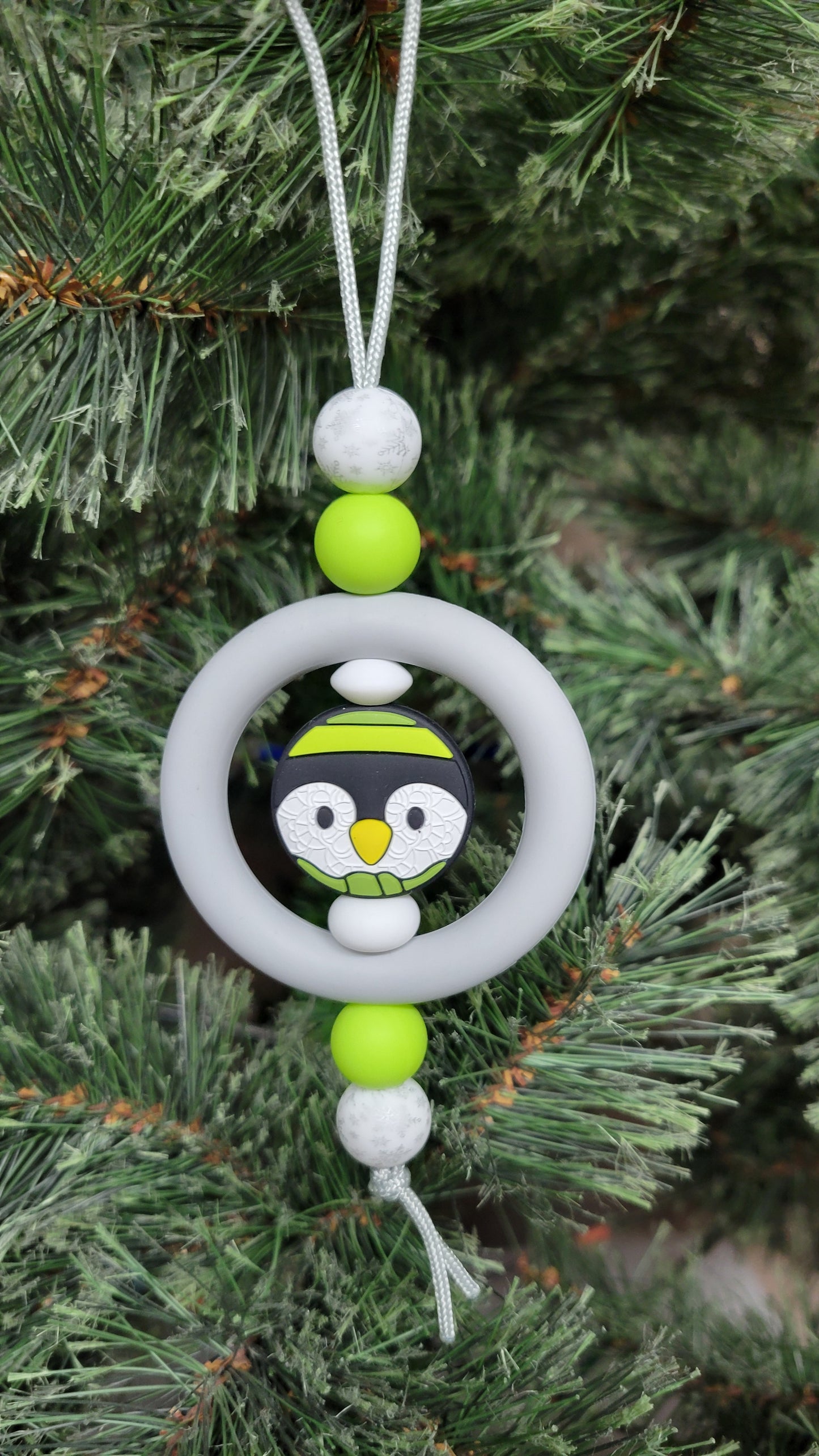 Green Penguin Christmas Tree Ornament