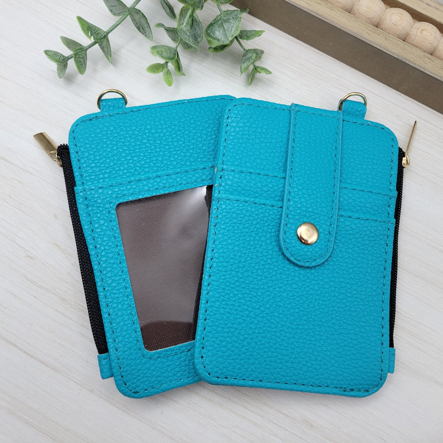 Vertical Teal Wallet