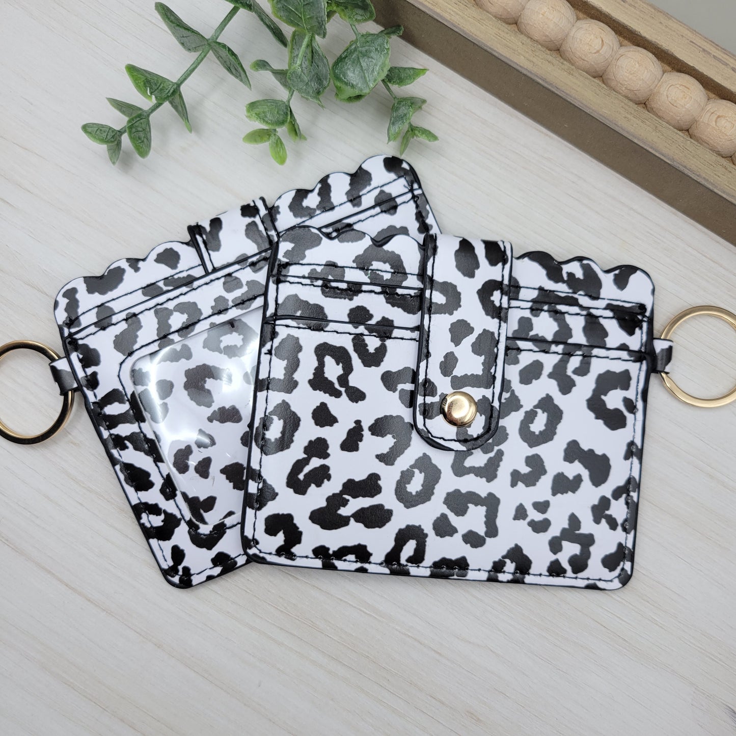 Black & White Leopard Wallet