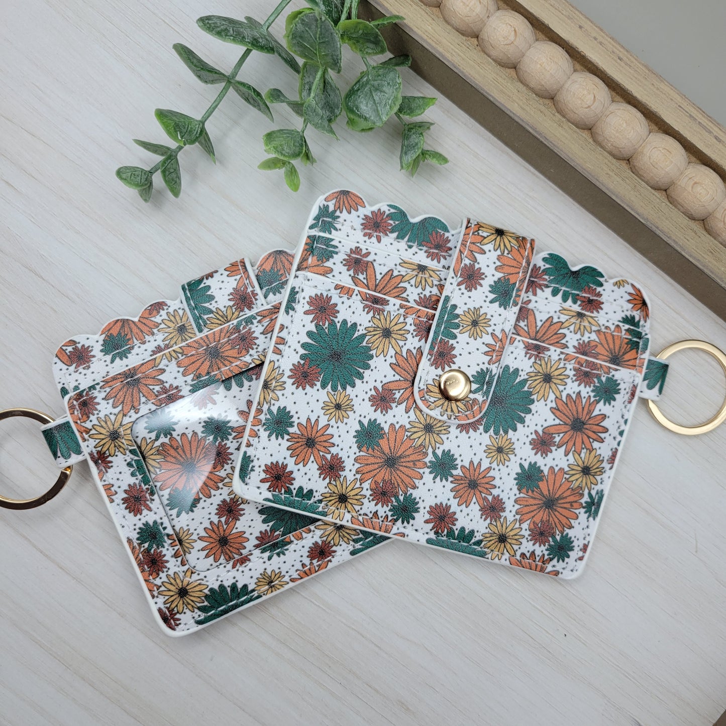 Fall Colored Floral Wallet