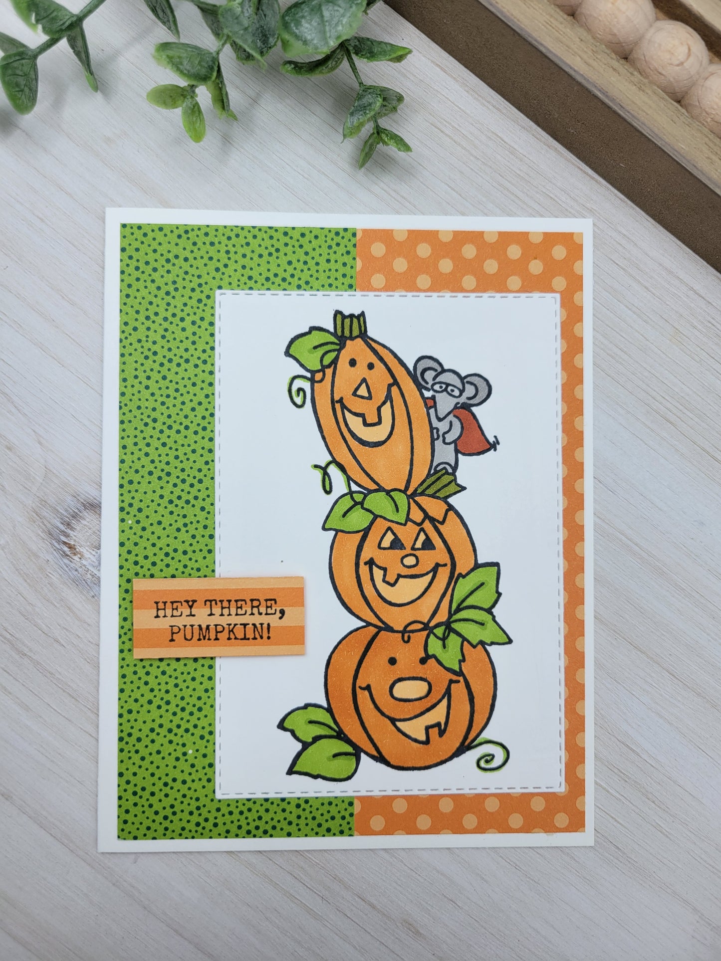 Hey There Pumpkin Halloween Greeting Card