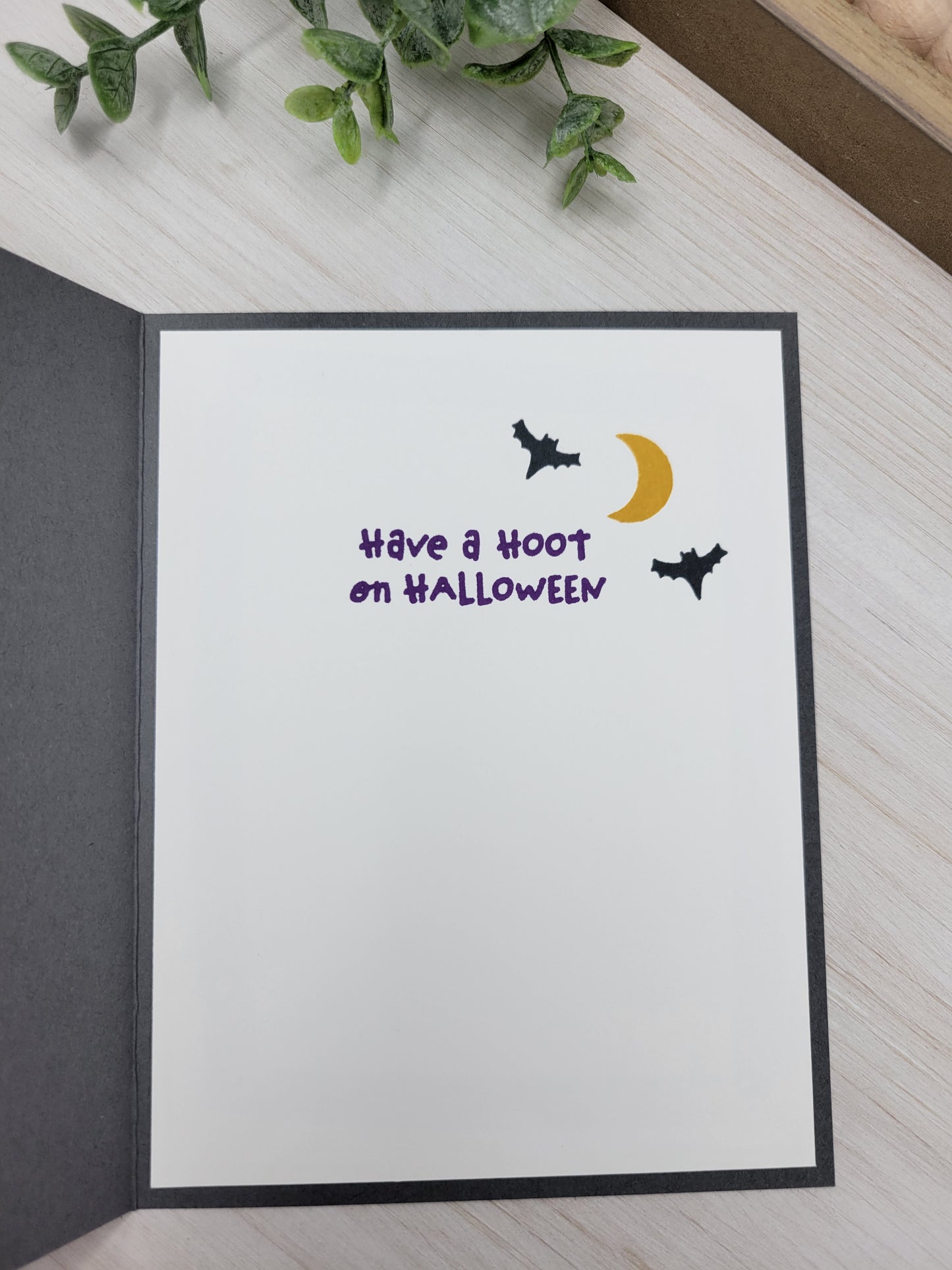 Owl Halloween Greeting Card