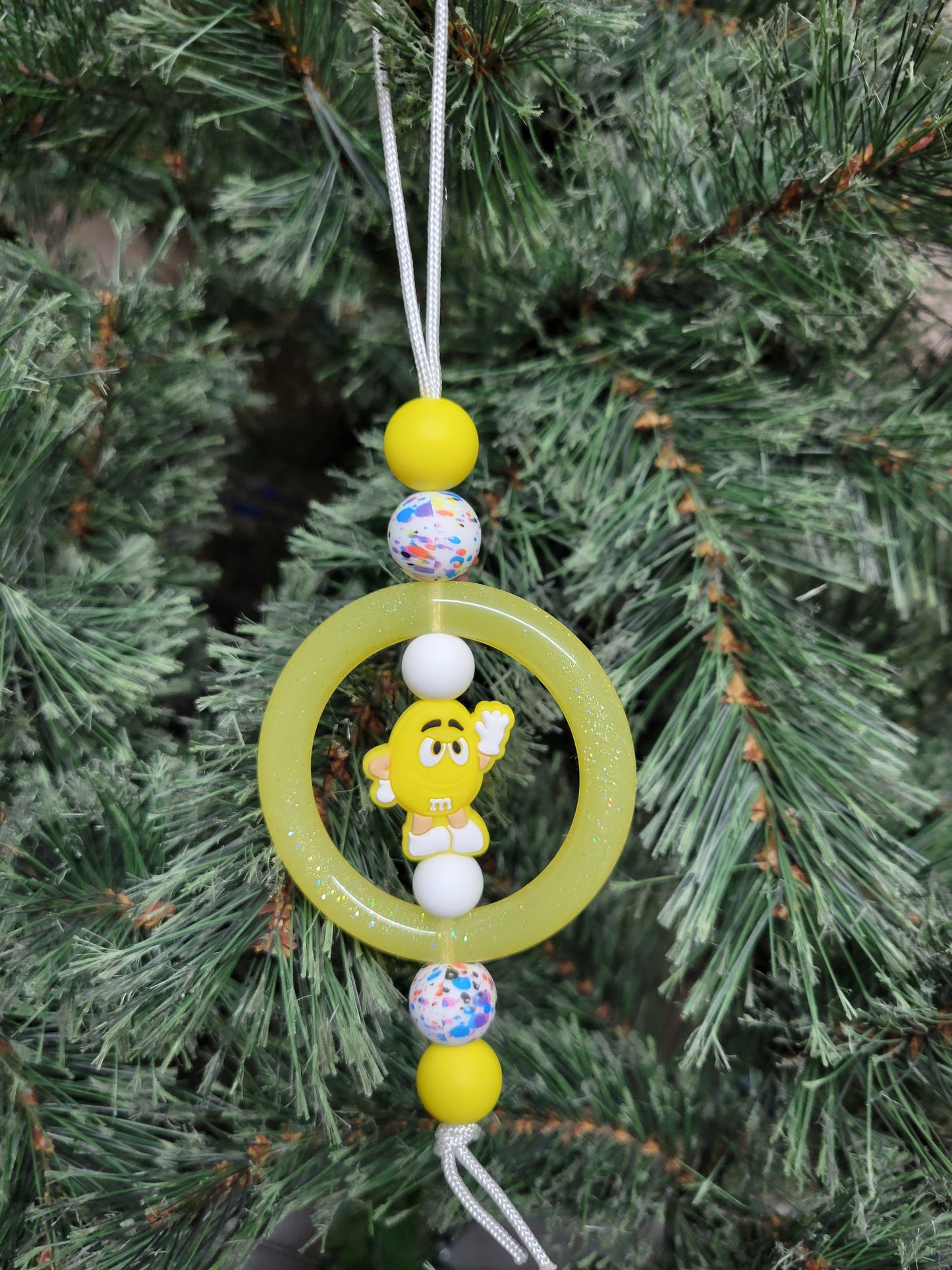 Yellow Chocolate Candy Christmas Tree Ornament