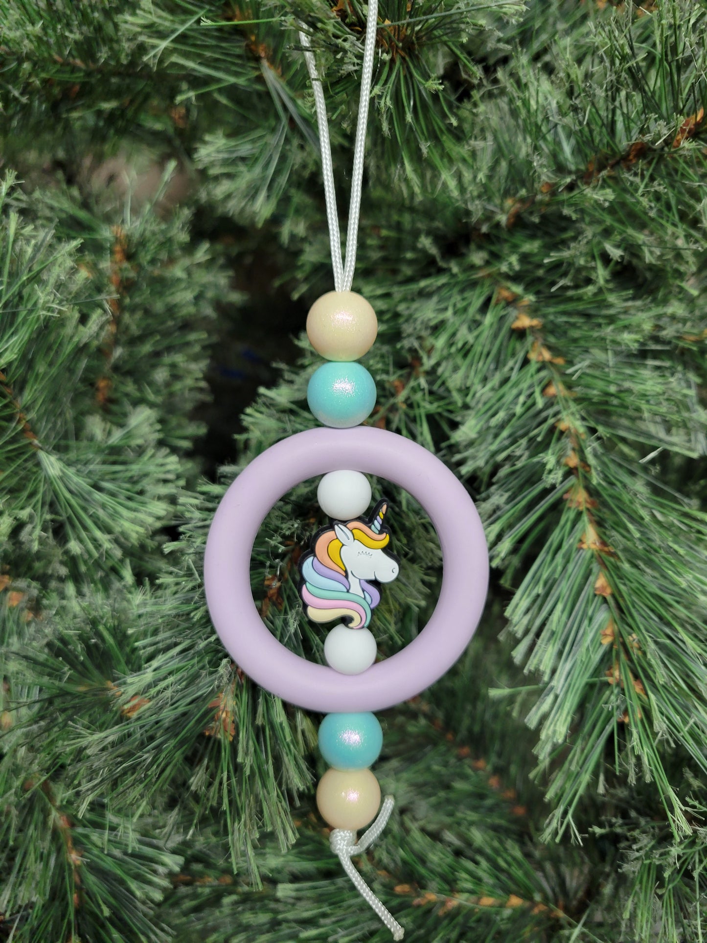 Pastel Purple Christmas Tree Ornament