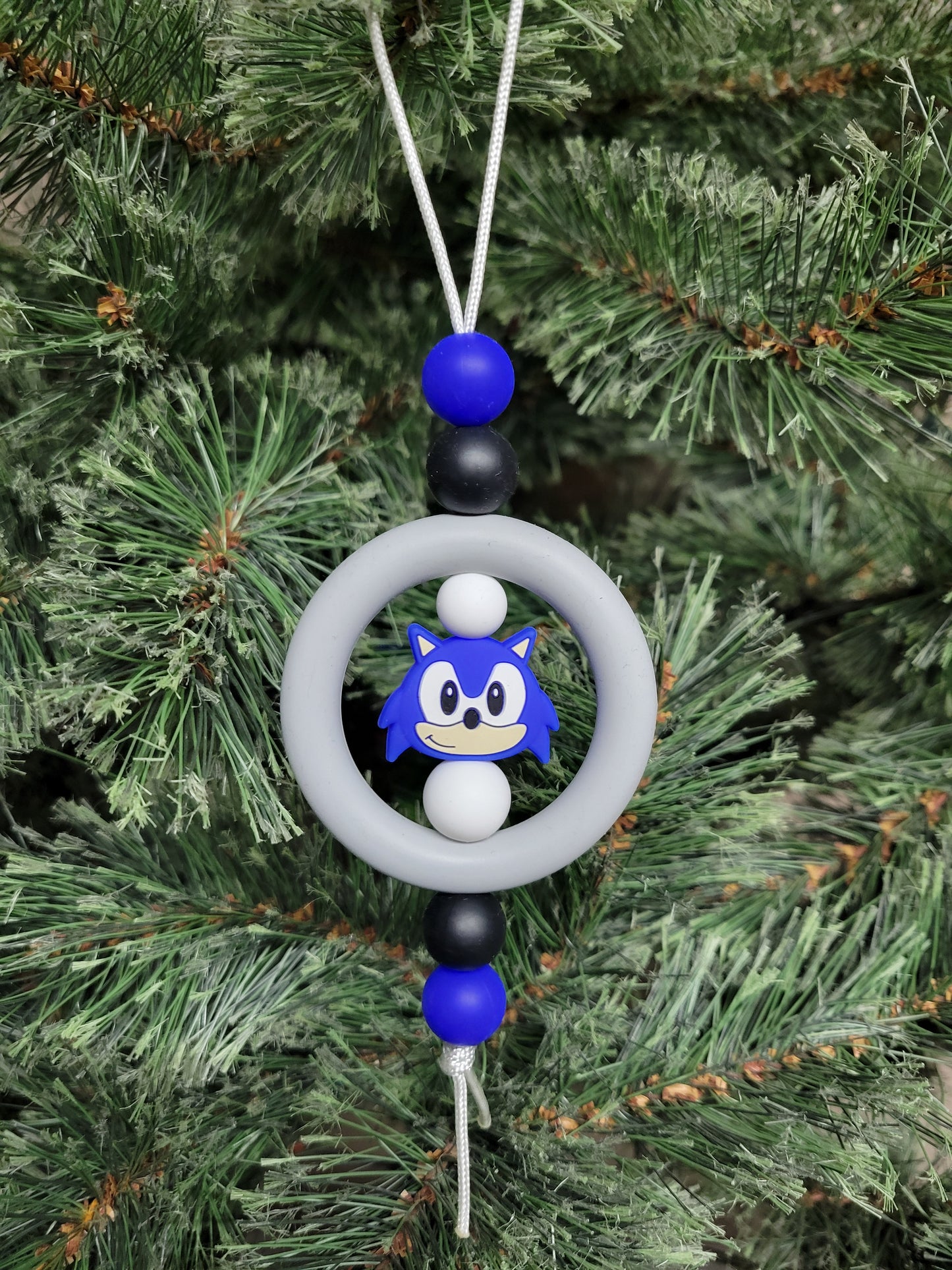 Blue Hedgehog Christmas Tree Ornament