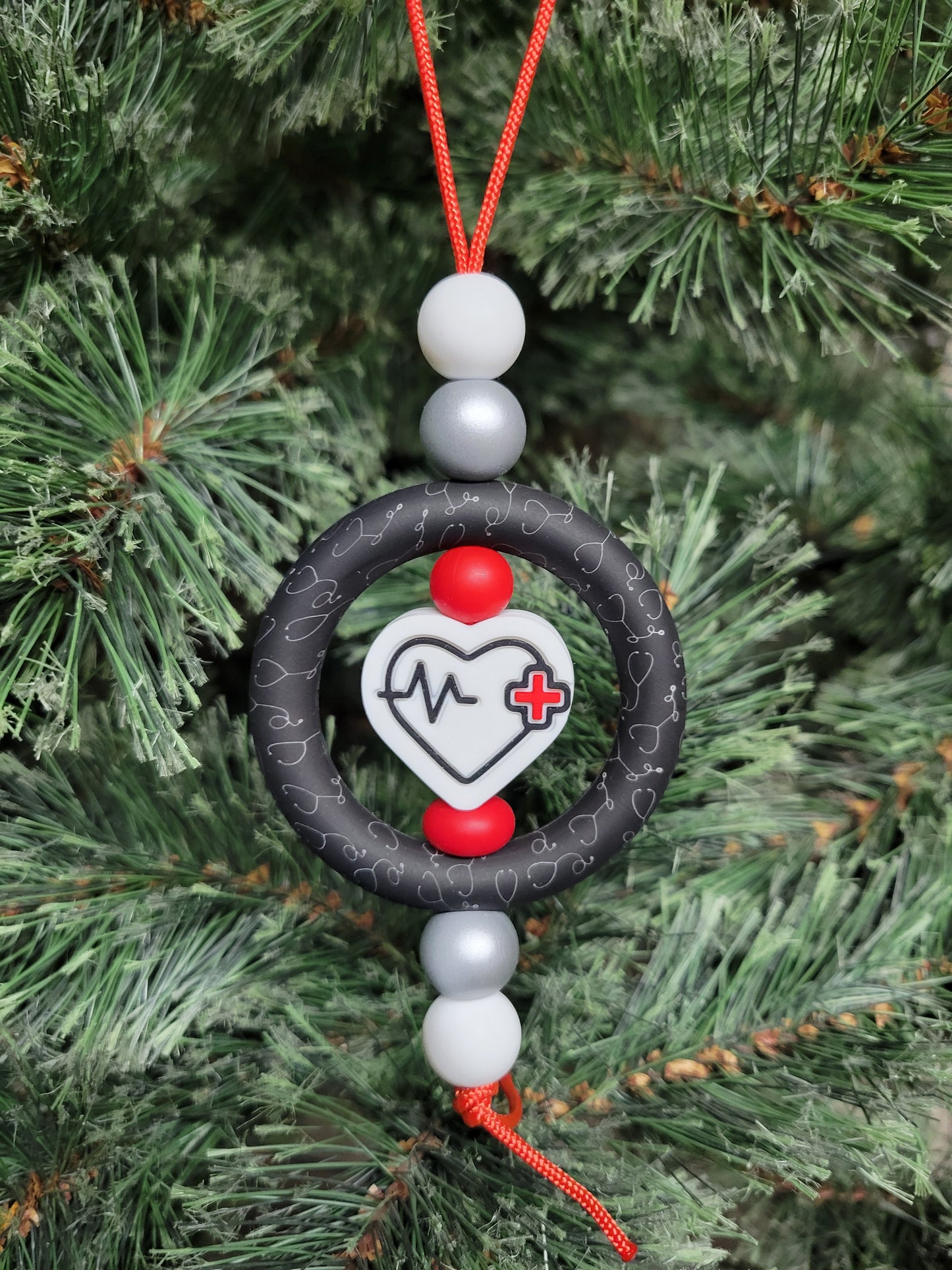 Heartbeat Christmas Tree Ornament
