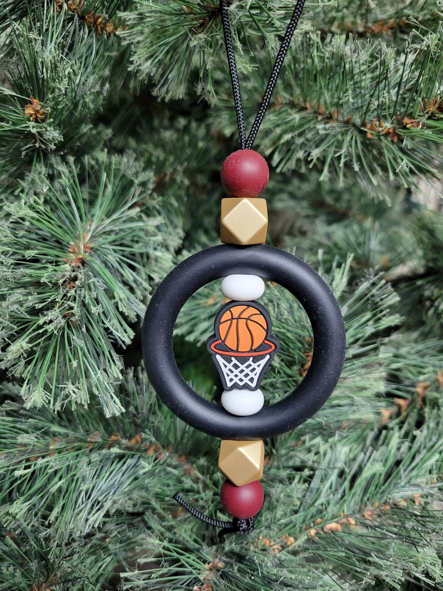Springfield Tigers Basketball Hoop Christmas Tree Ornament