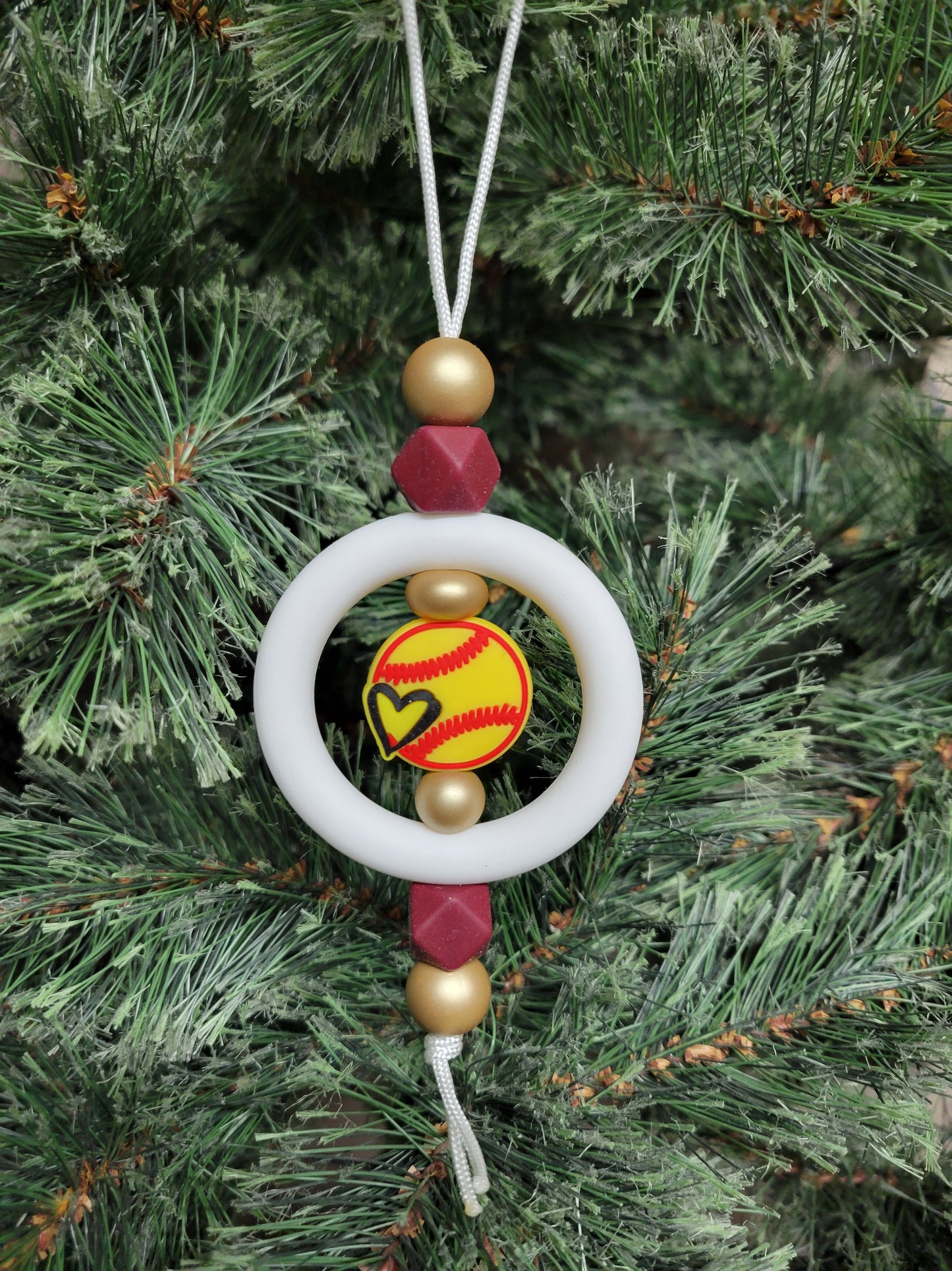 Springfield Tigers Softball Christmas Tree Ornament