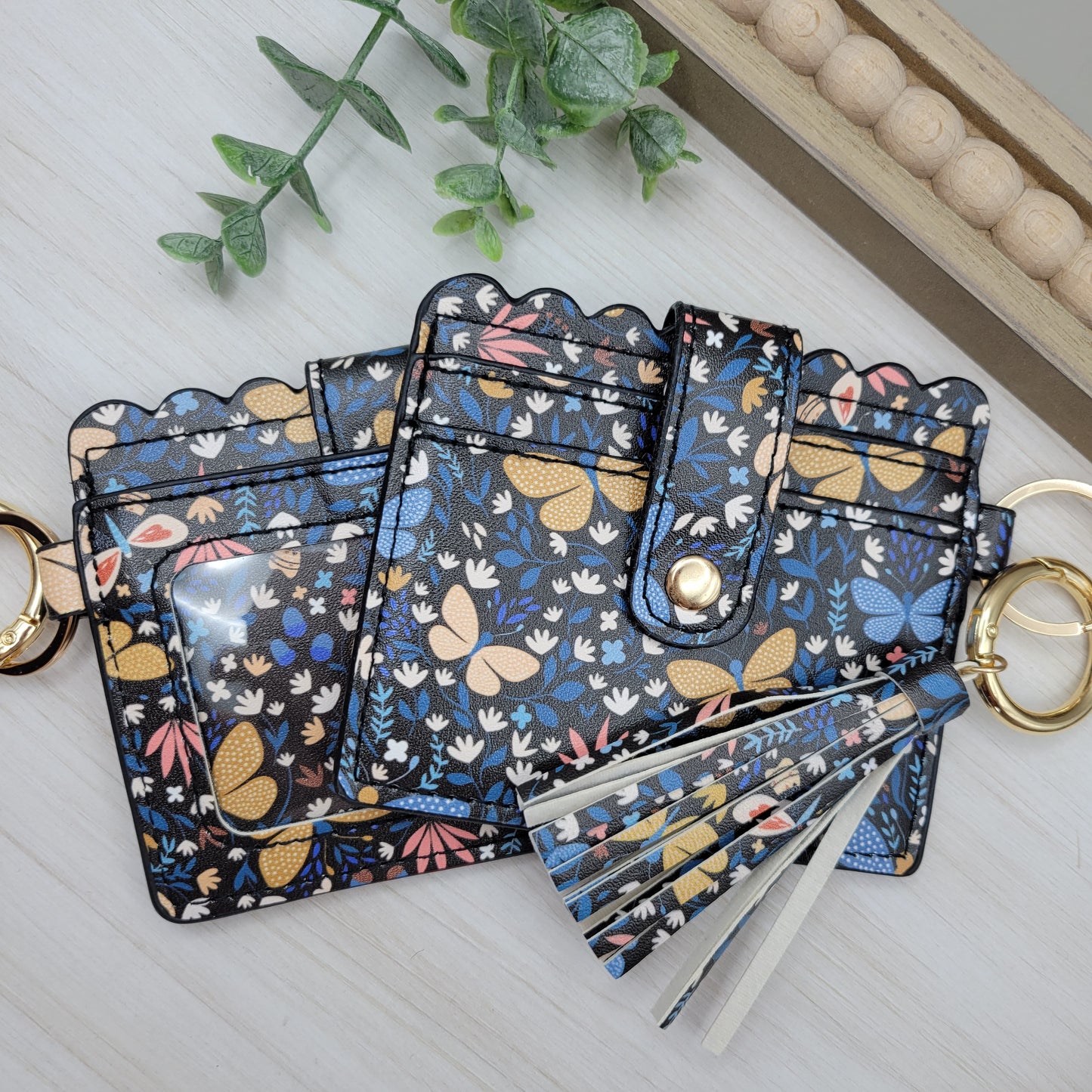 Navy Butterfly Wallet