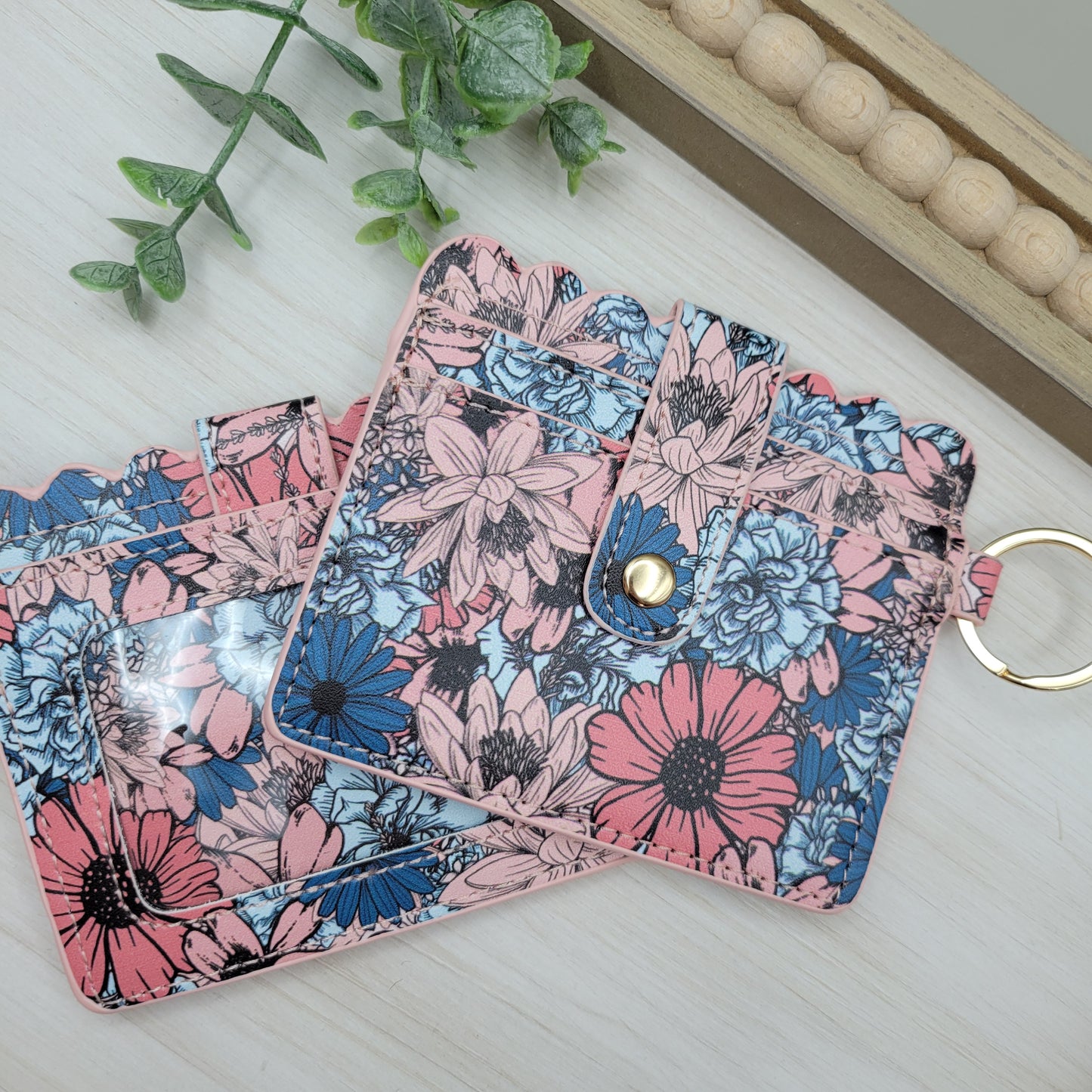 Pink & Blue Floral Wallet