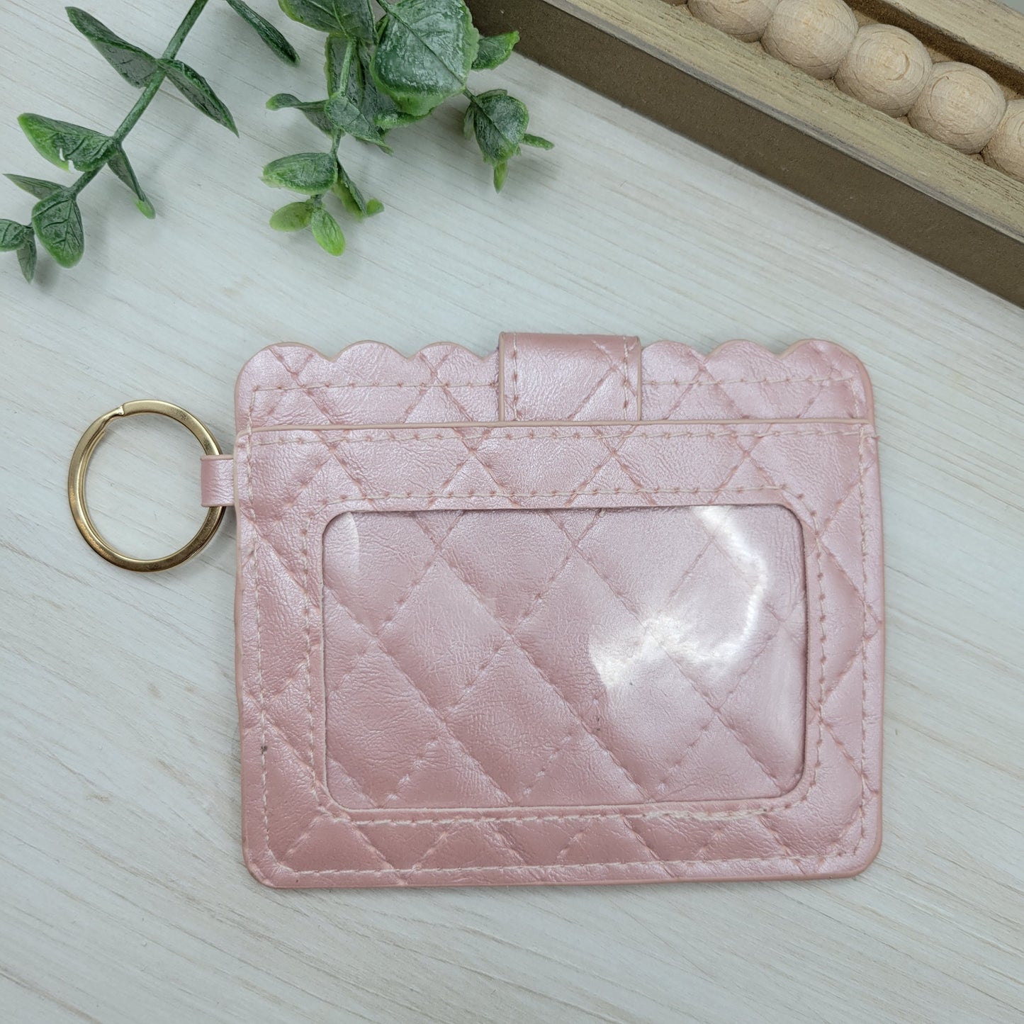 Light Pink Quilted Wallet