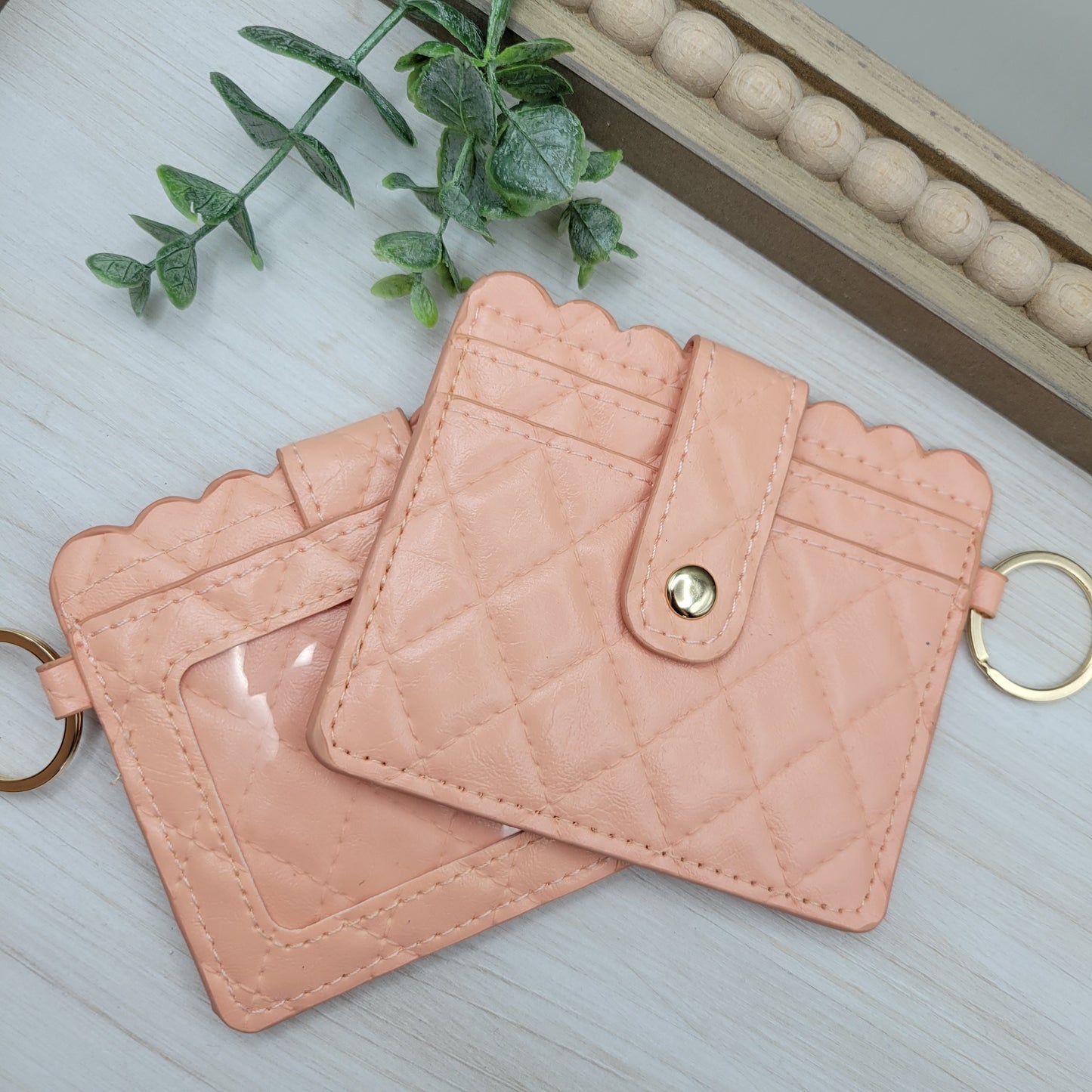 Peach Quilted Wallet