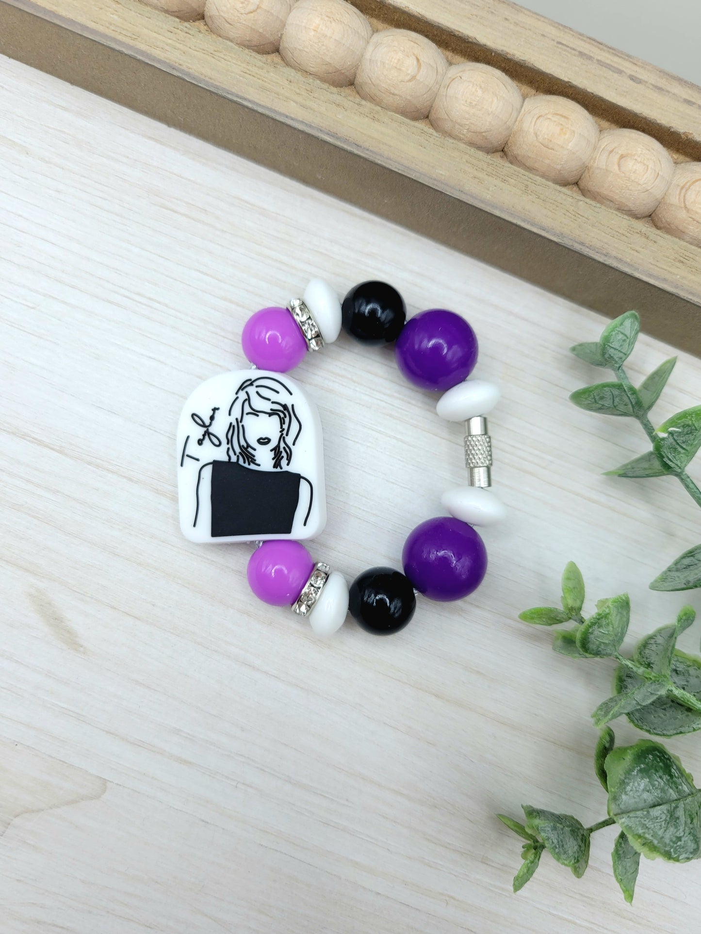 Purple T.S. Tumbler Cup Handle Charm