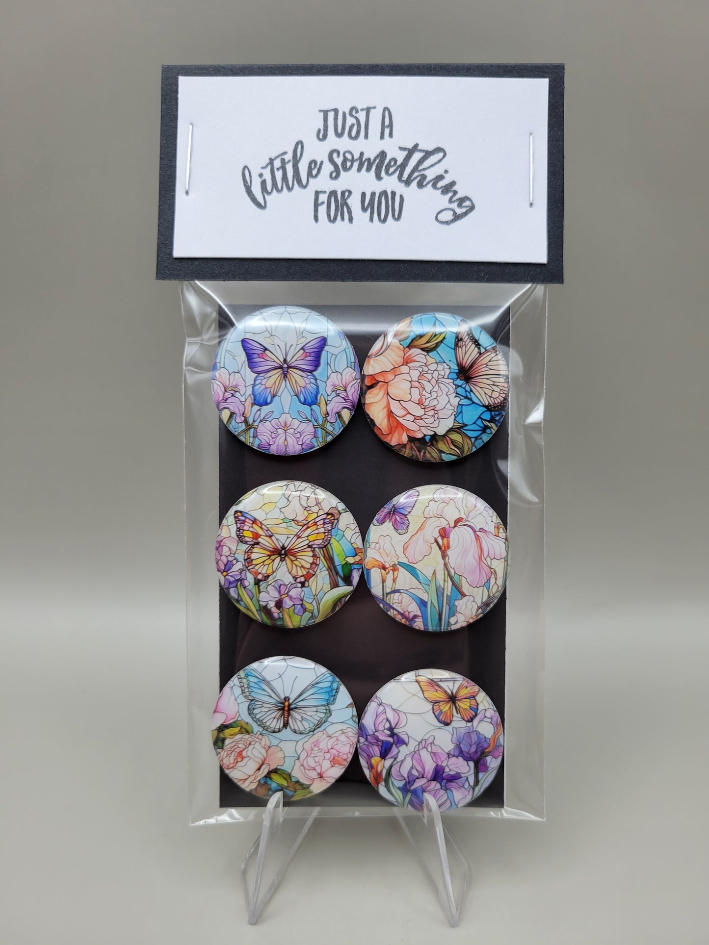Stained Glass Butterfly Magnets