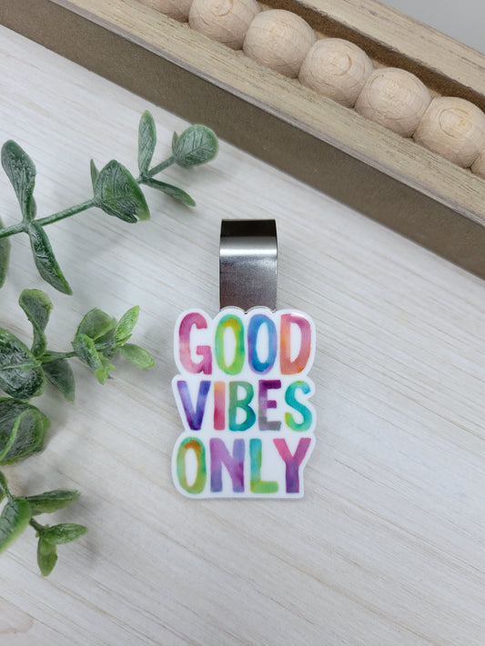 Good Vibes Car Sun Visor Clip