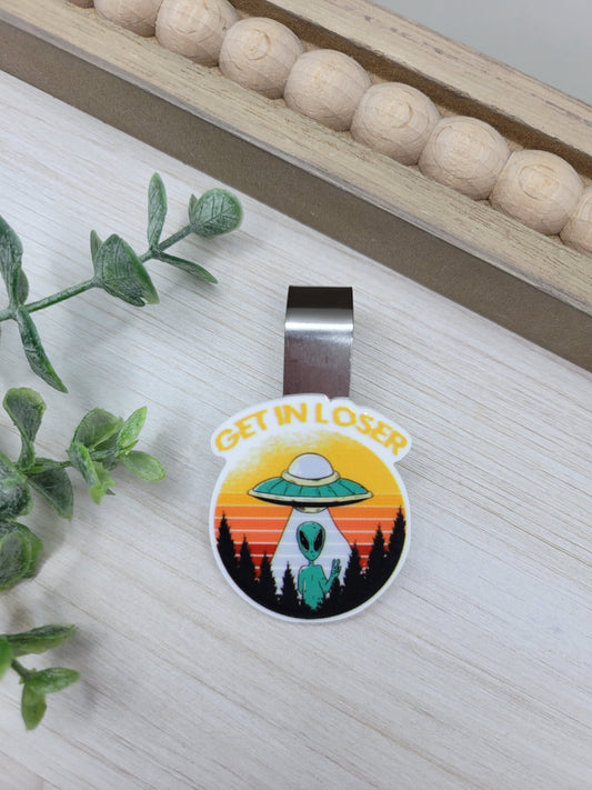 Alien Car Sun Visor Clip