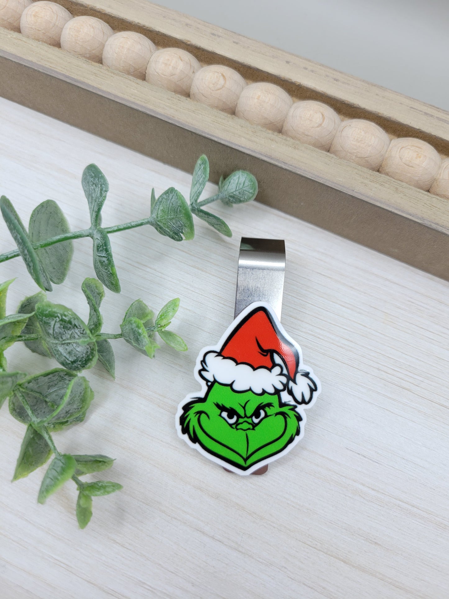 Mean Green One Car Sun Visor Clip