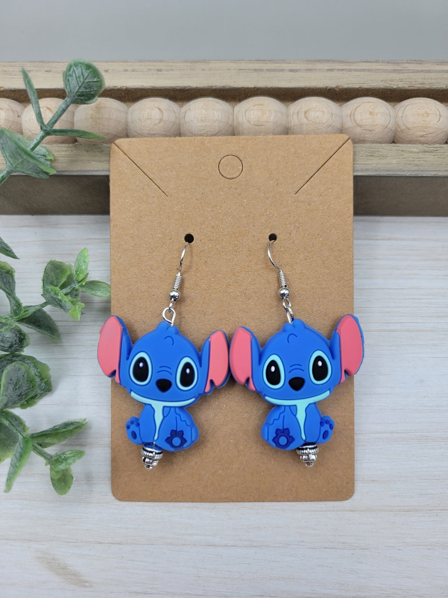 Blue Alien Earrings