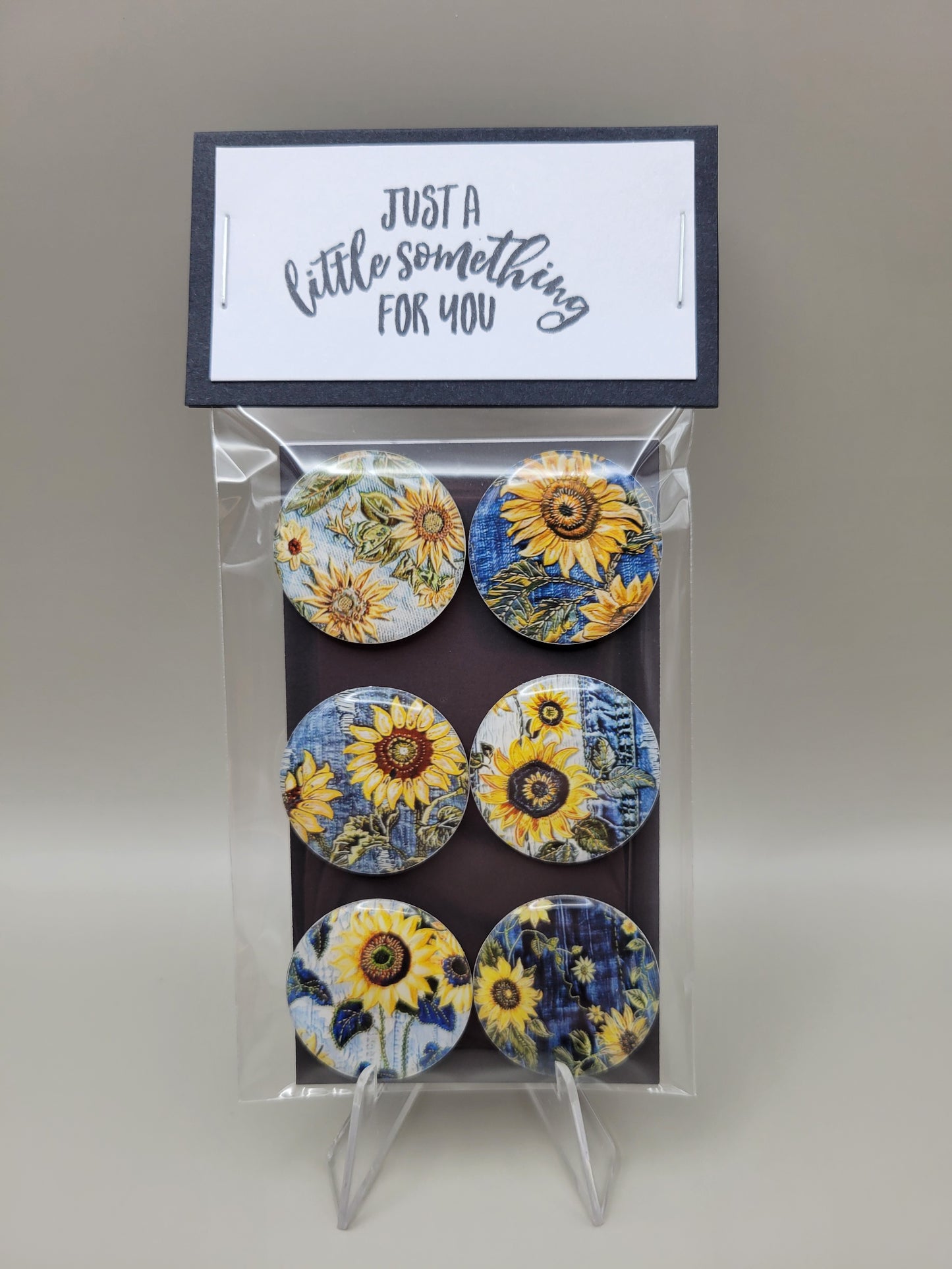Denim Sunflowers Magnets
