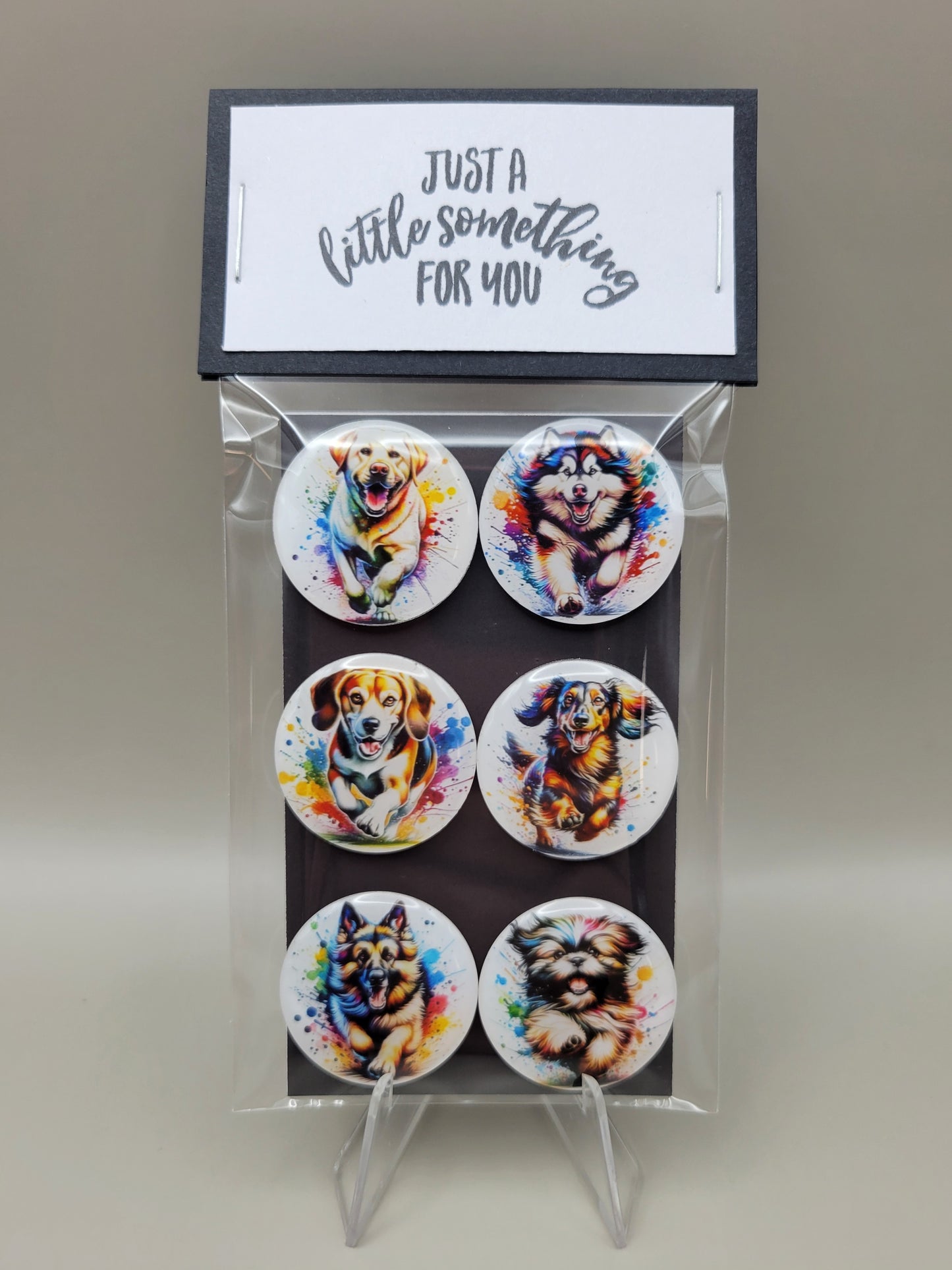 Paint Splotch Dog Magnets