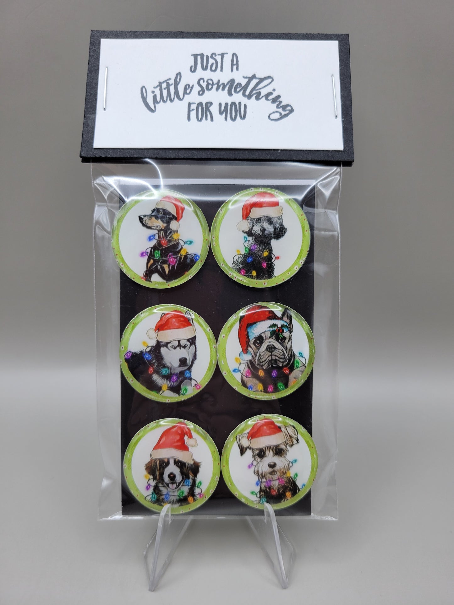 Santa Paws Christmas Magnets