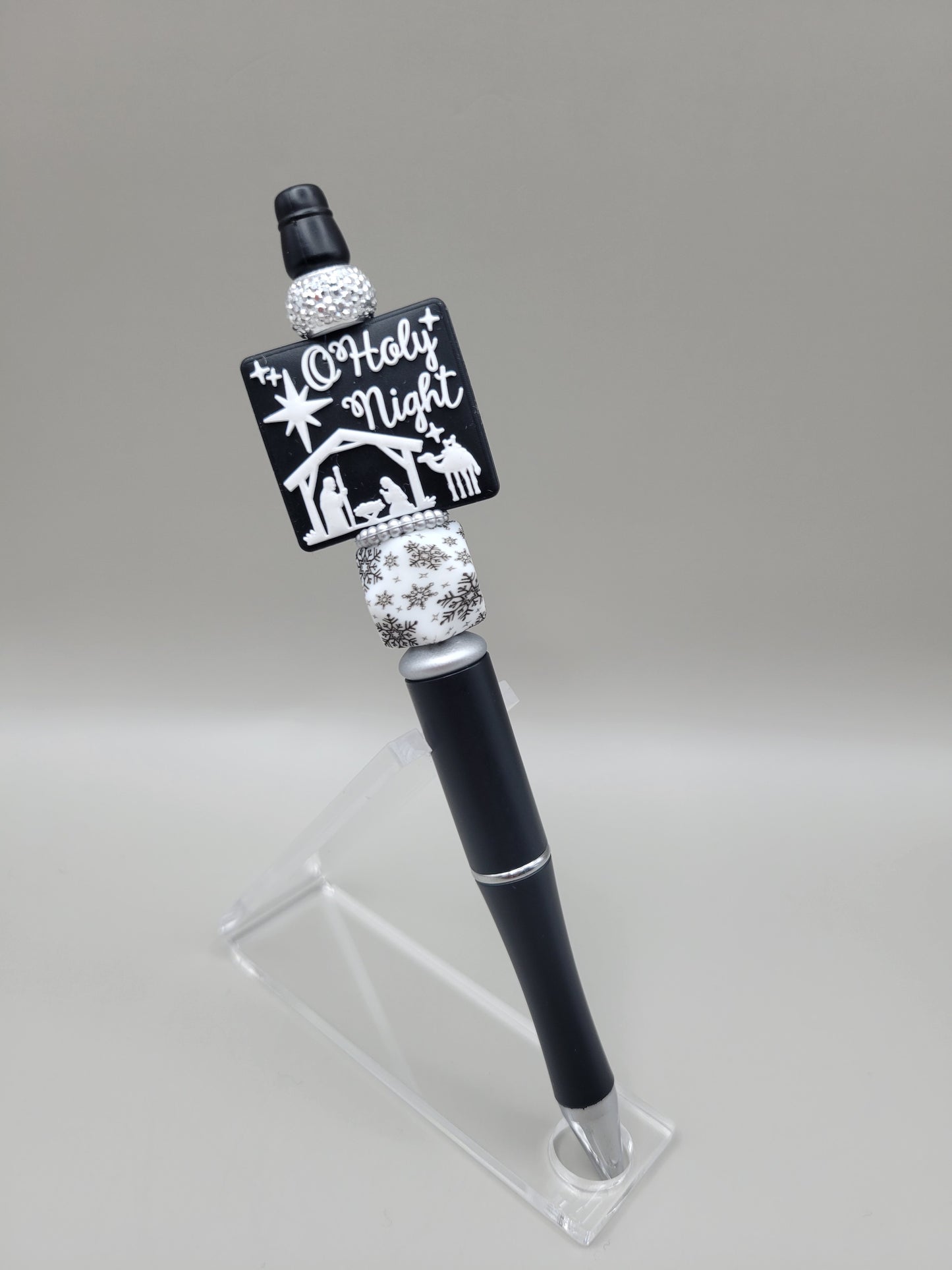 B/W Oh Holy Night Christmas Pen