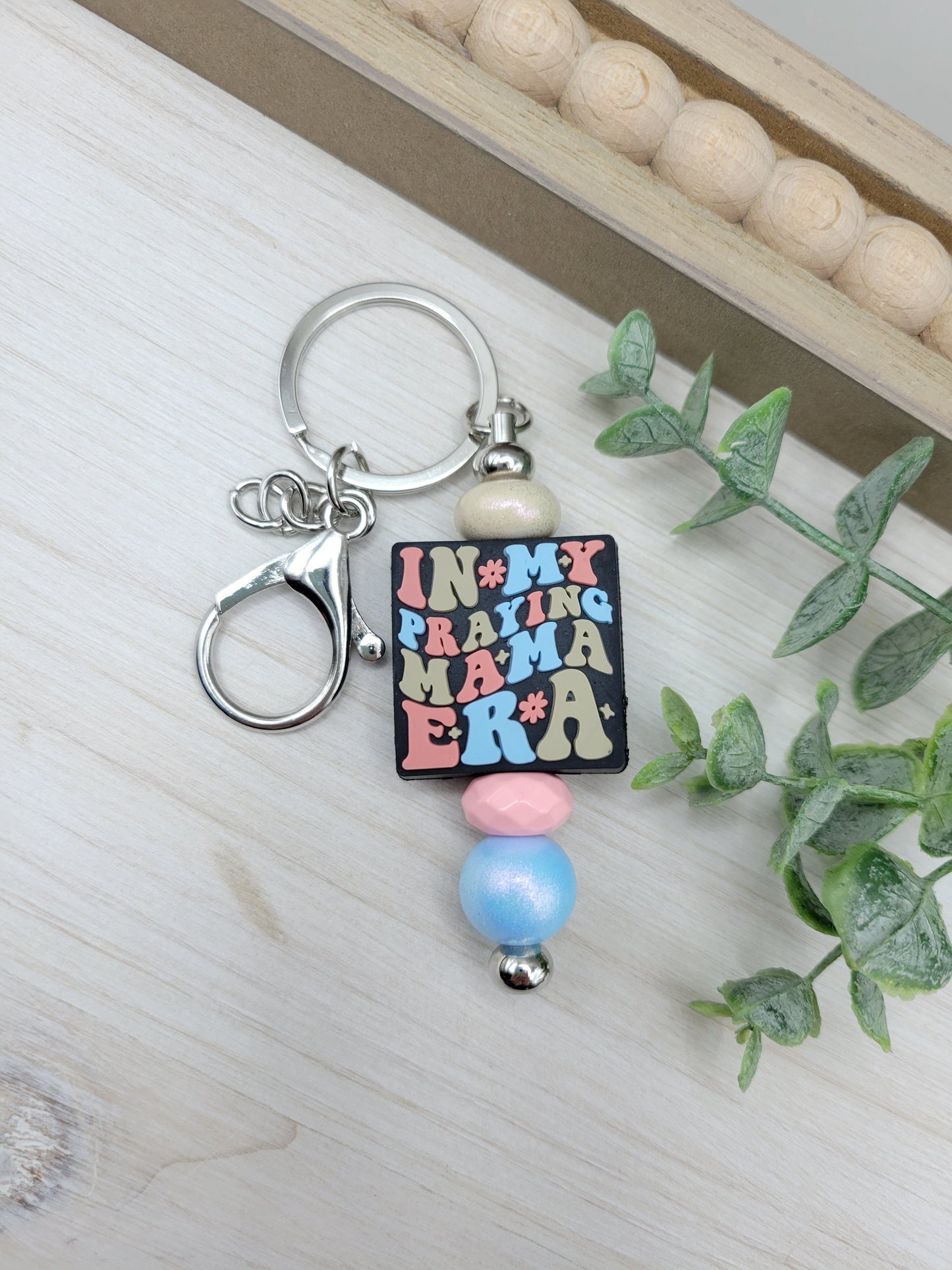 Praying Mama Era Barbell Keychain