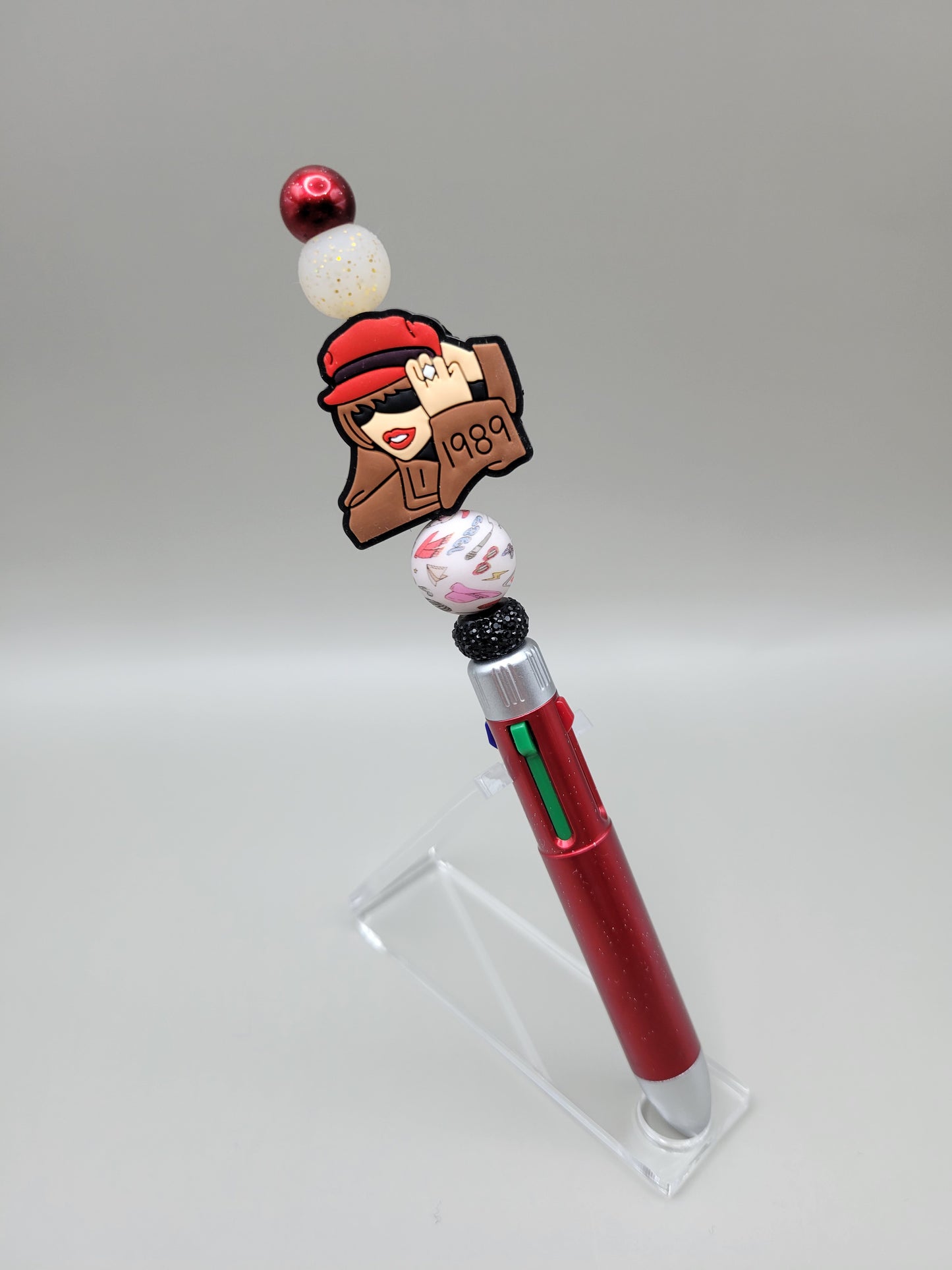 Red T.S. Clicker Pen