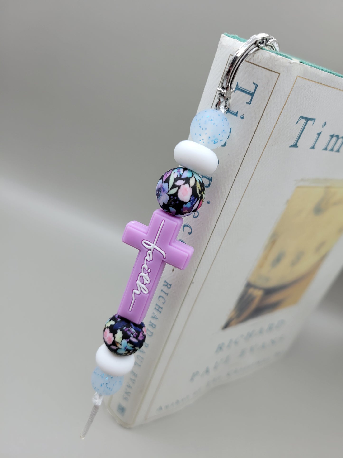 Purple Faith Cross Bookmark