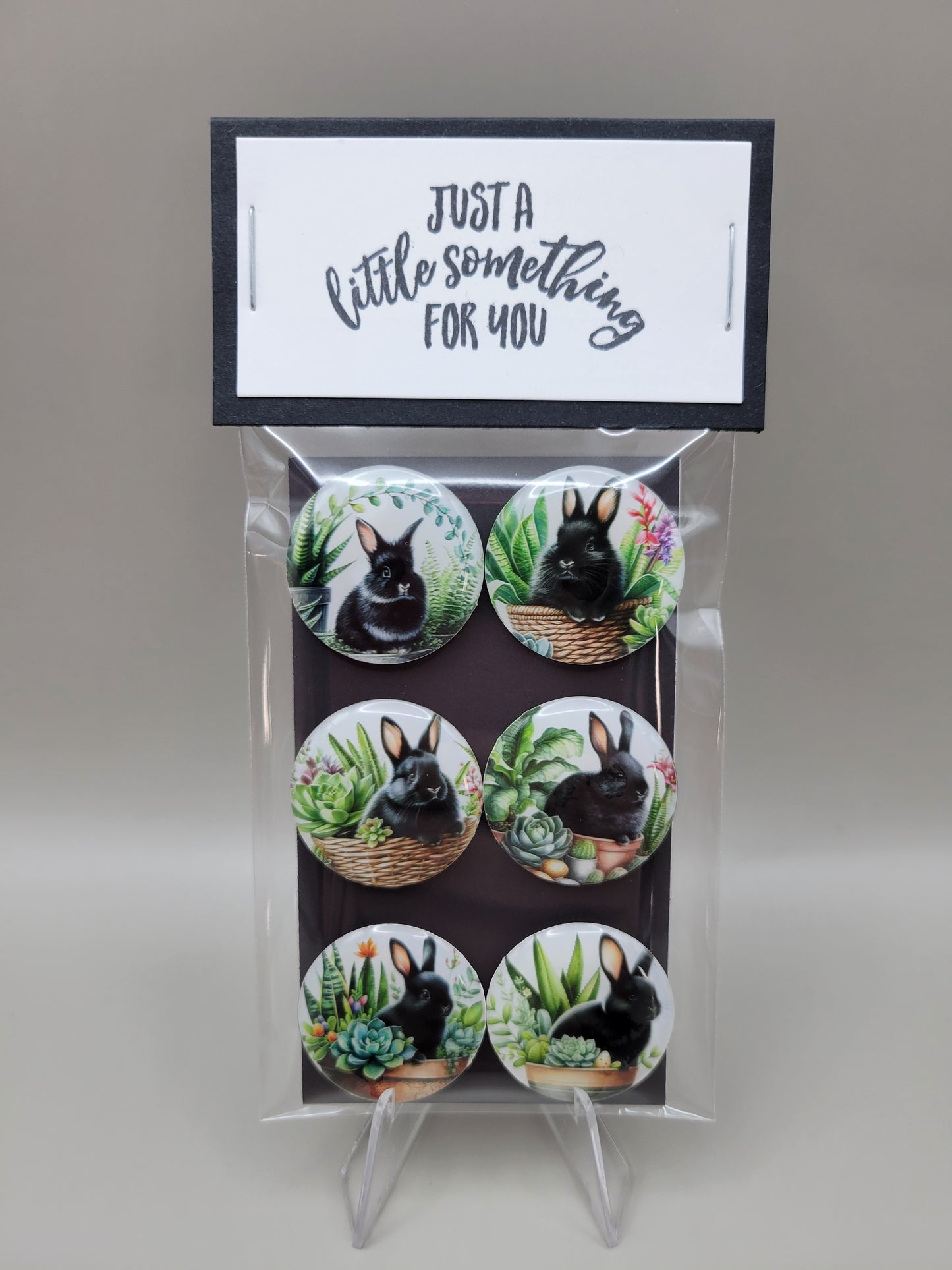 Black Bunny Magnets