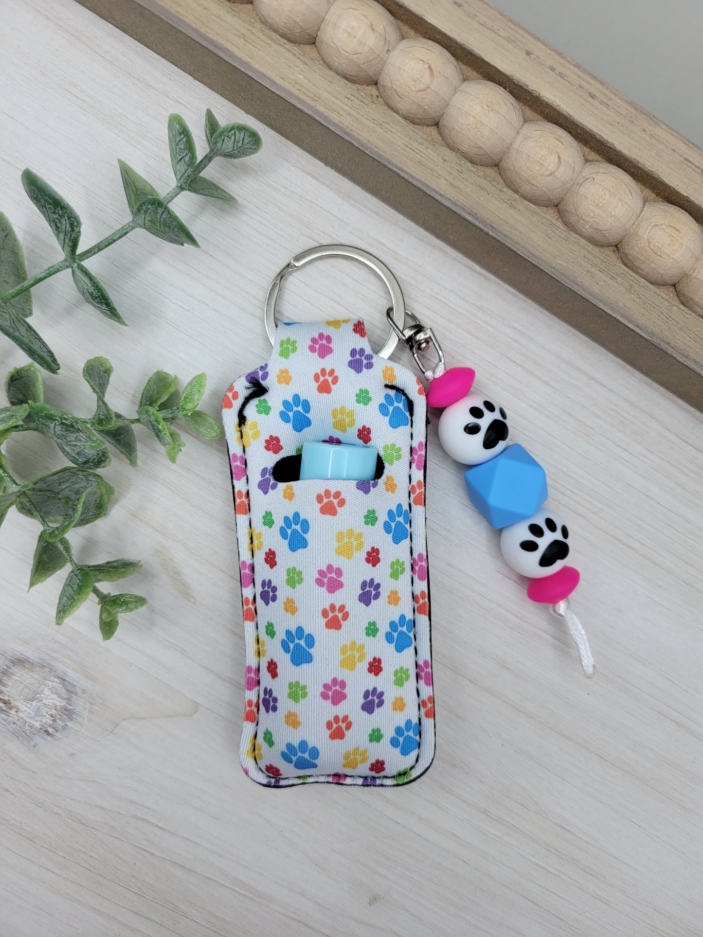 Colorful Paw Chapstick Holder