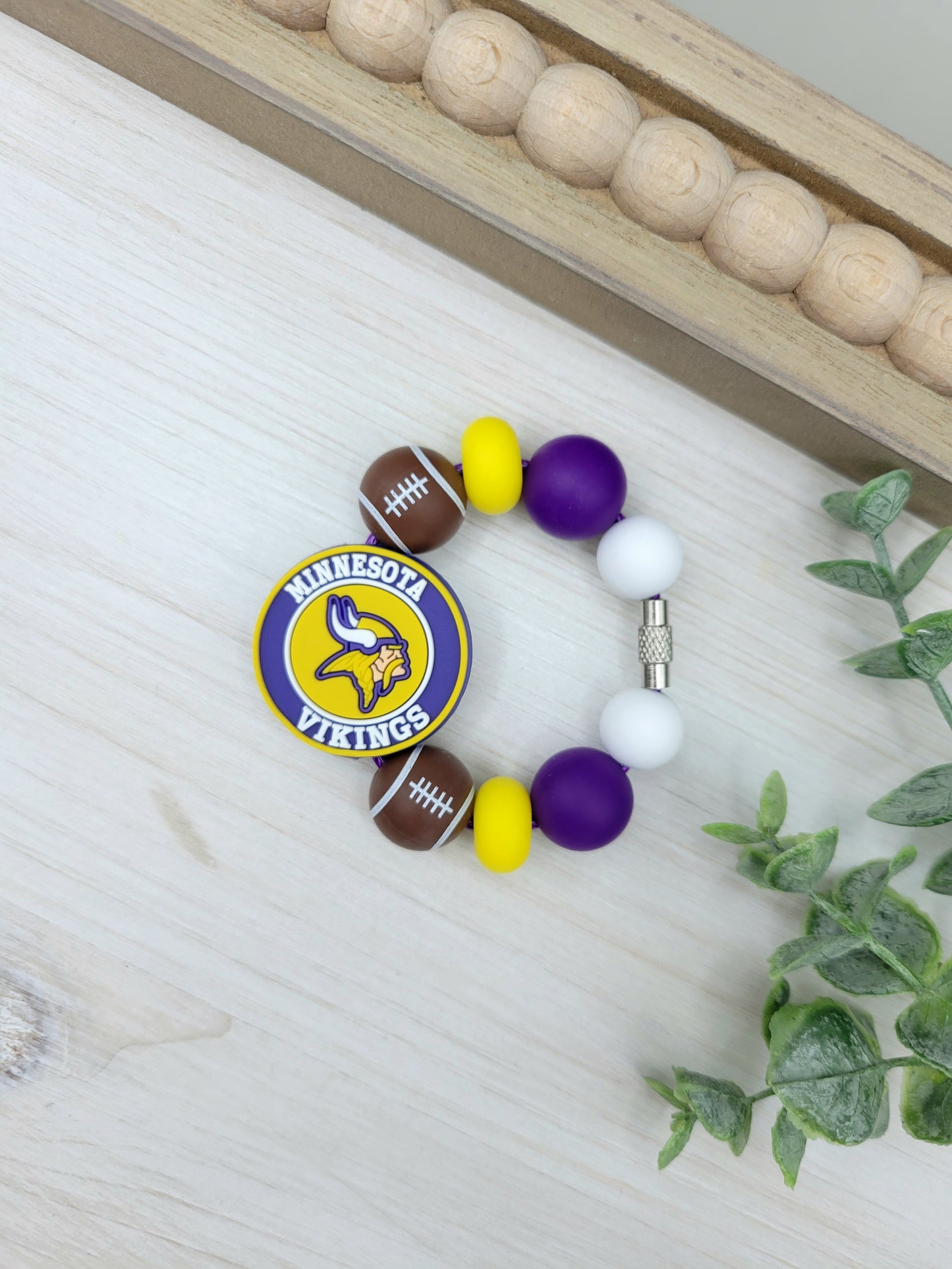 MN Football Tumbler Cup Handle Charm