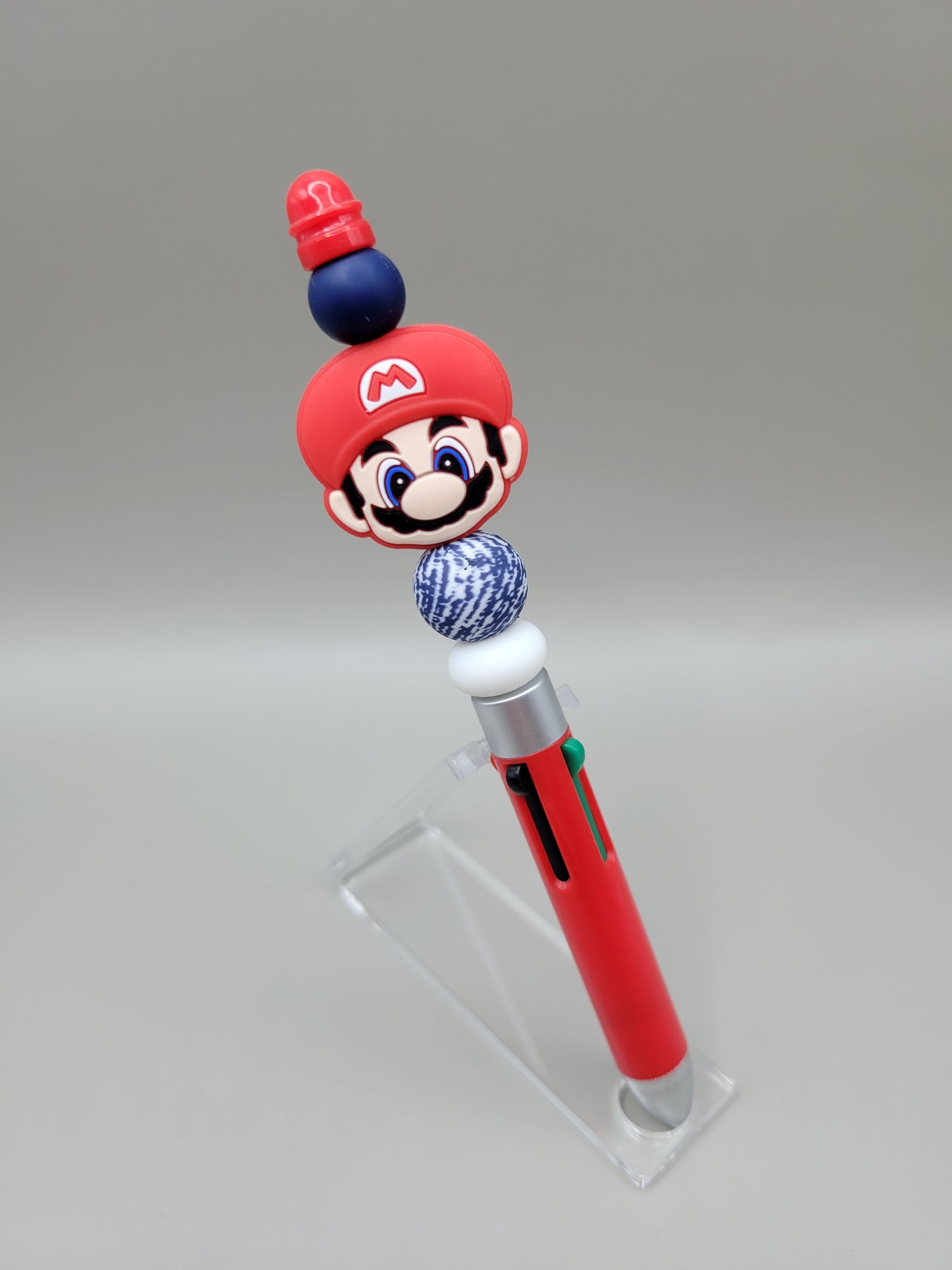 Red Plumber Clicker Pen