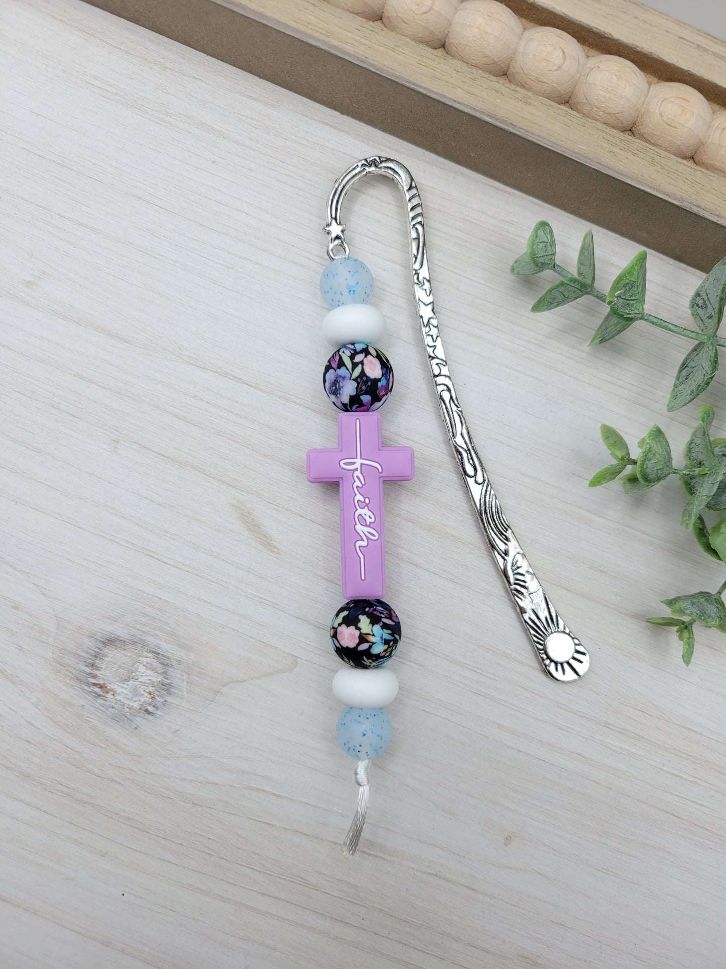 Purple Faith Cross Bookmark