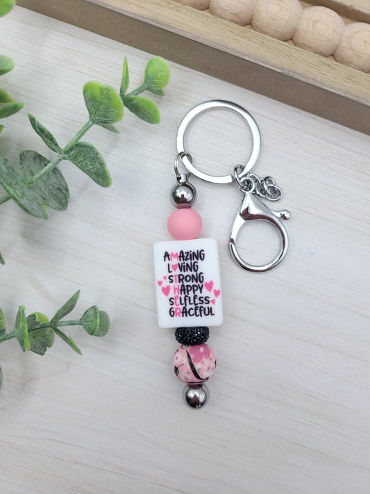 MOTHER Barbell Keychain