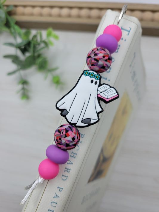 Pink Ghost Bookmark
